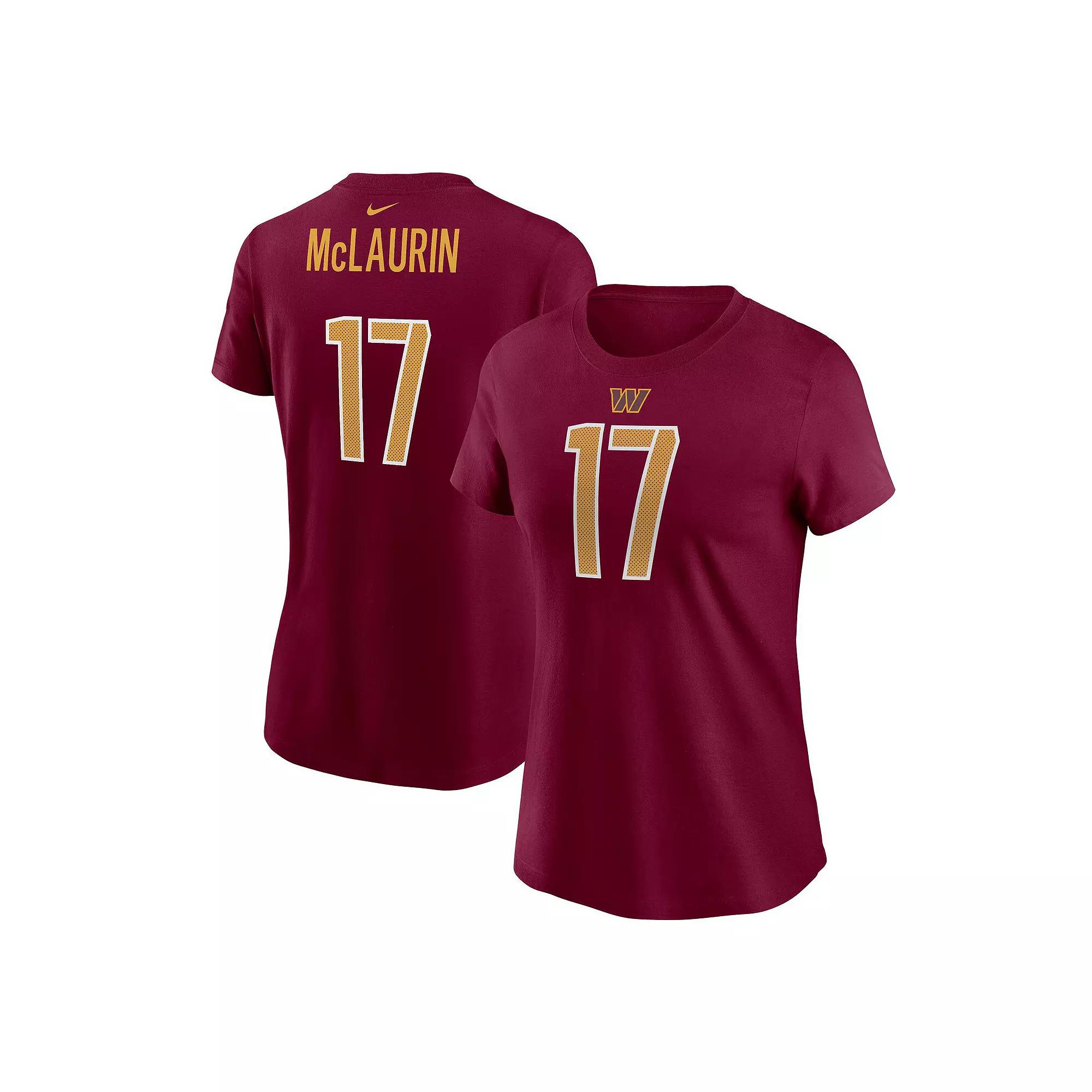 Women's Nike Terry McLaurin Burgundy Washington Commanders Player Name & Number T-Shirt,  Product Image