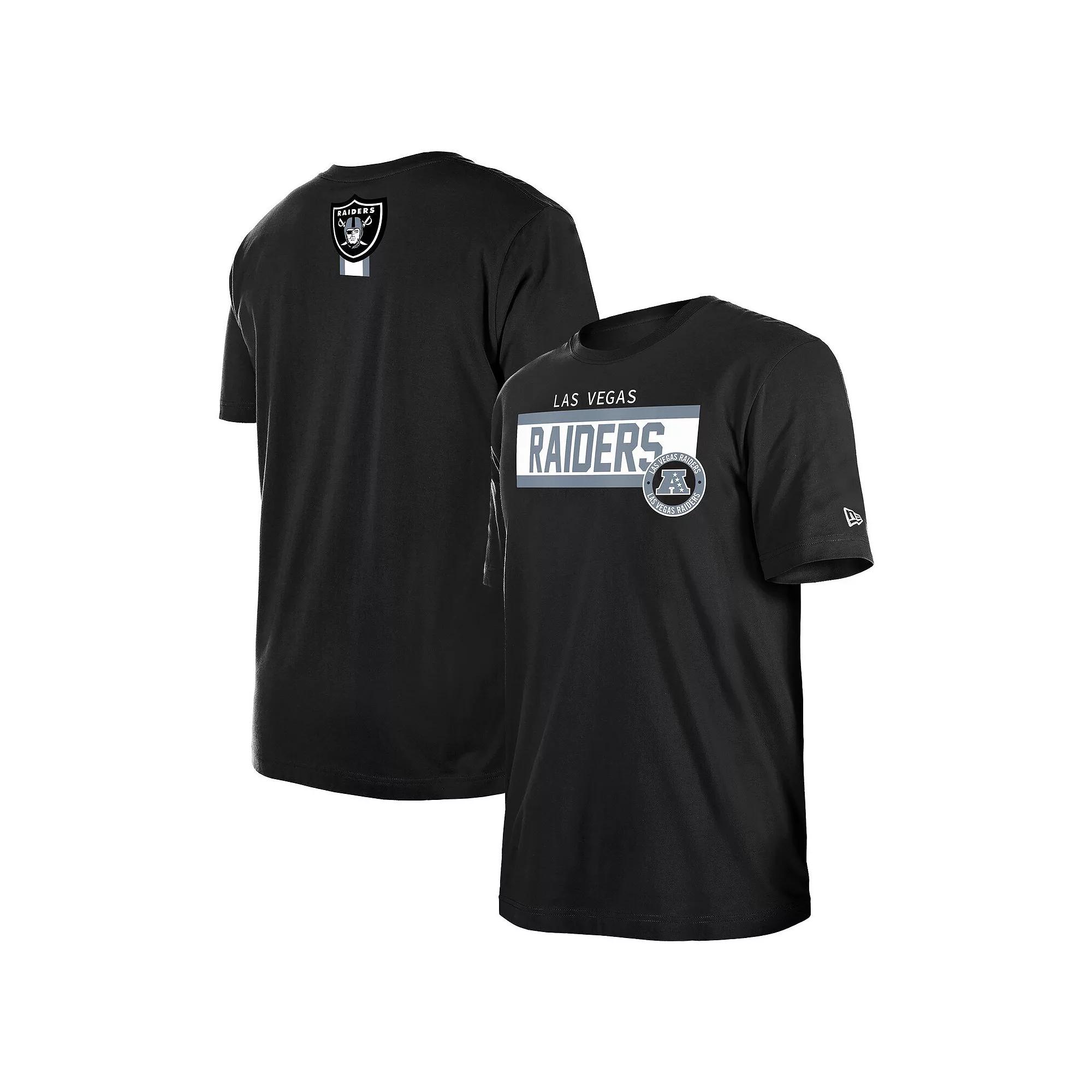 Men's New Era Black Las Vegas Raiders 3rd Down Domestic T-Shirt,  Product Image