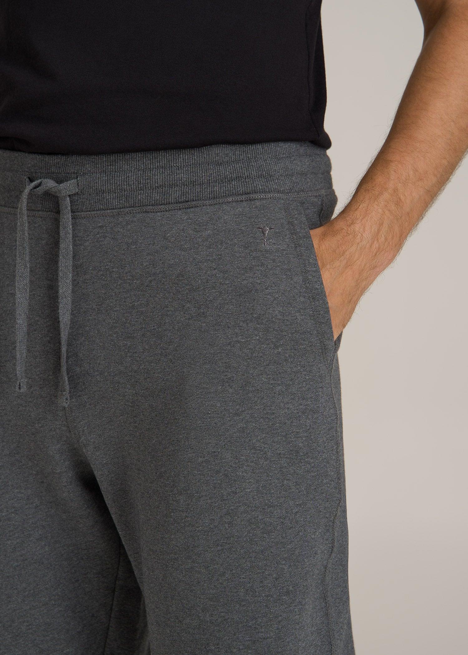Wearever 2.0 Fleece Straight Leg Sweatpants for Tall Men in Charcoal Mix Male Product Image
