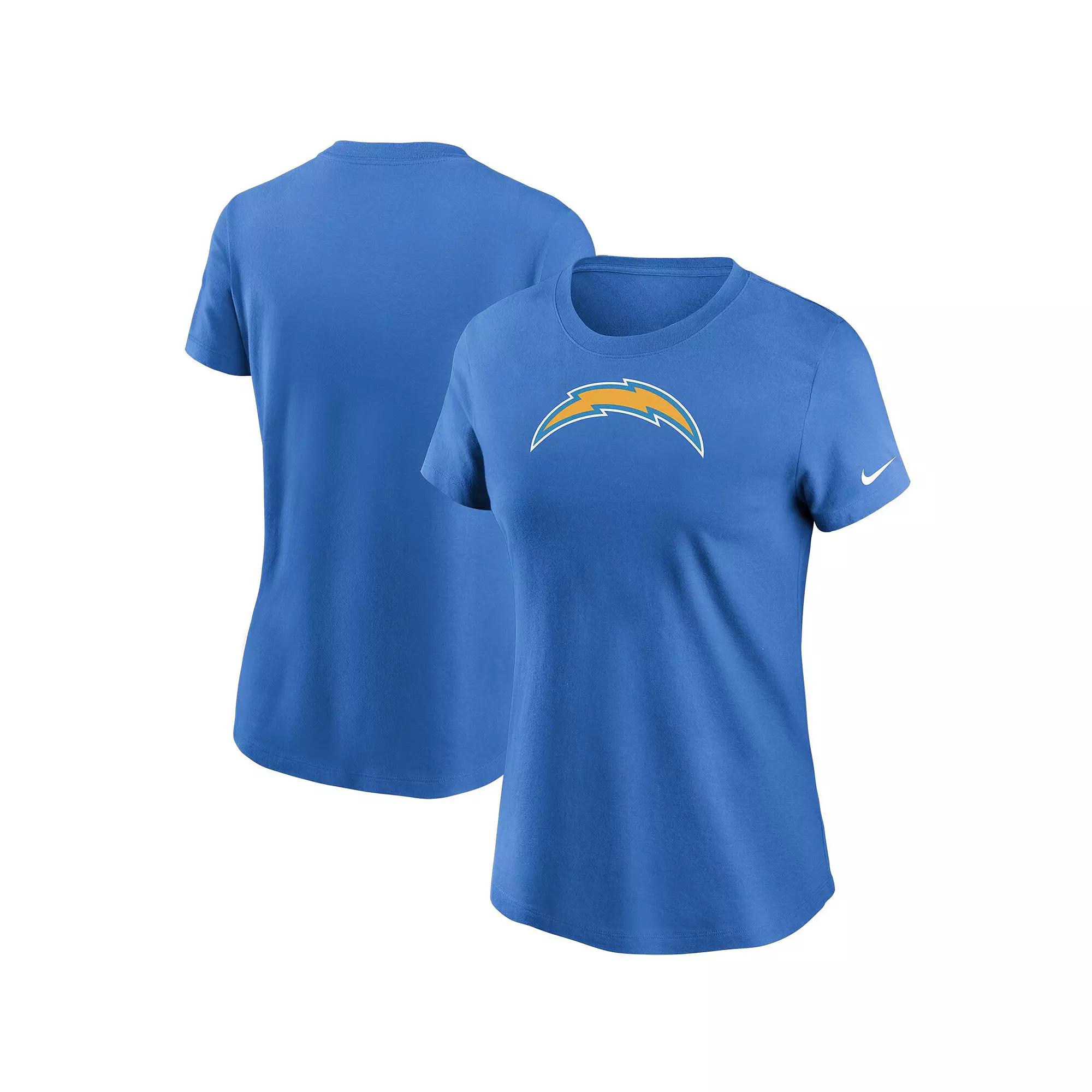 Women's Nike Powder Blue Los Angeles Chargers Logo Essential T-Shirt,  Product Image