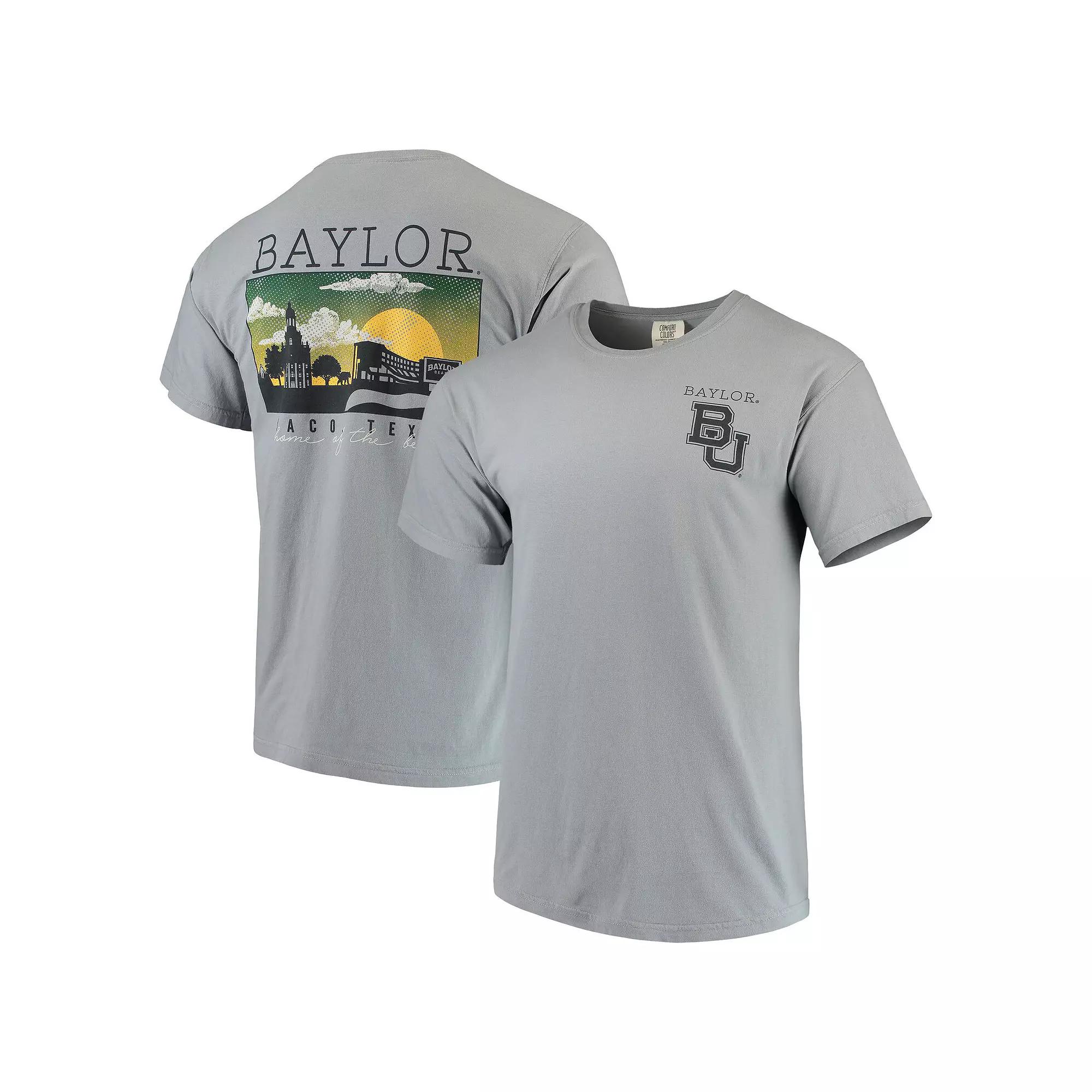 Men's Gray Baylor Bears Team Comfort Colors Campus Scenery T-Shirt,  Product Image