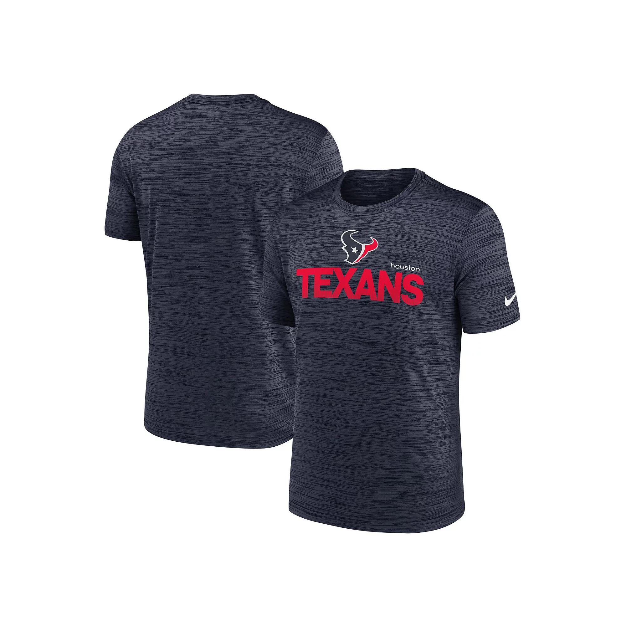 Men's Nike Navy Houston Texans Blitz Velocity Modern Performance T-Shirt, Size: Small, Blue Product Image
