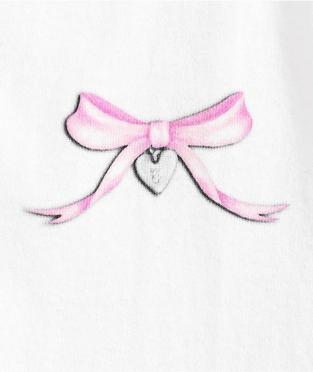 Empyre Ribbons n Bows White T- Shirt Product Image