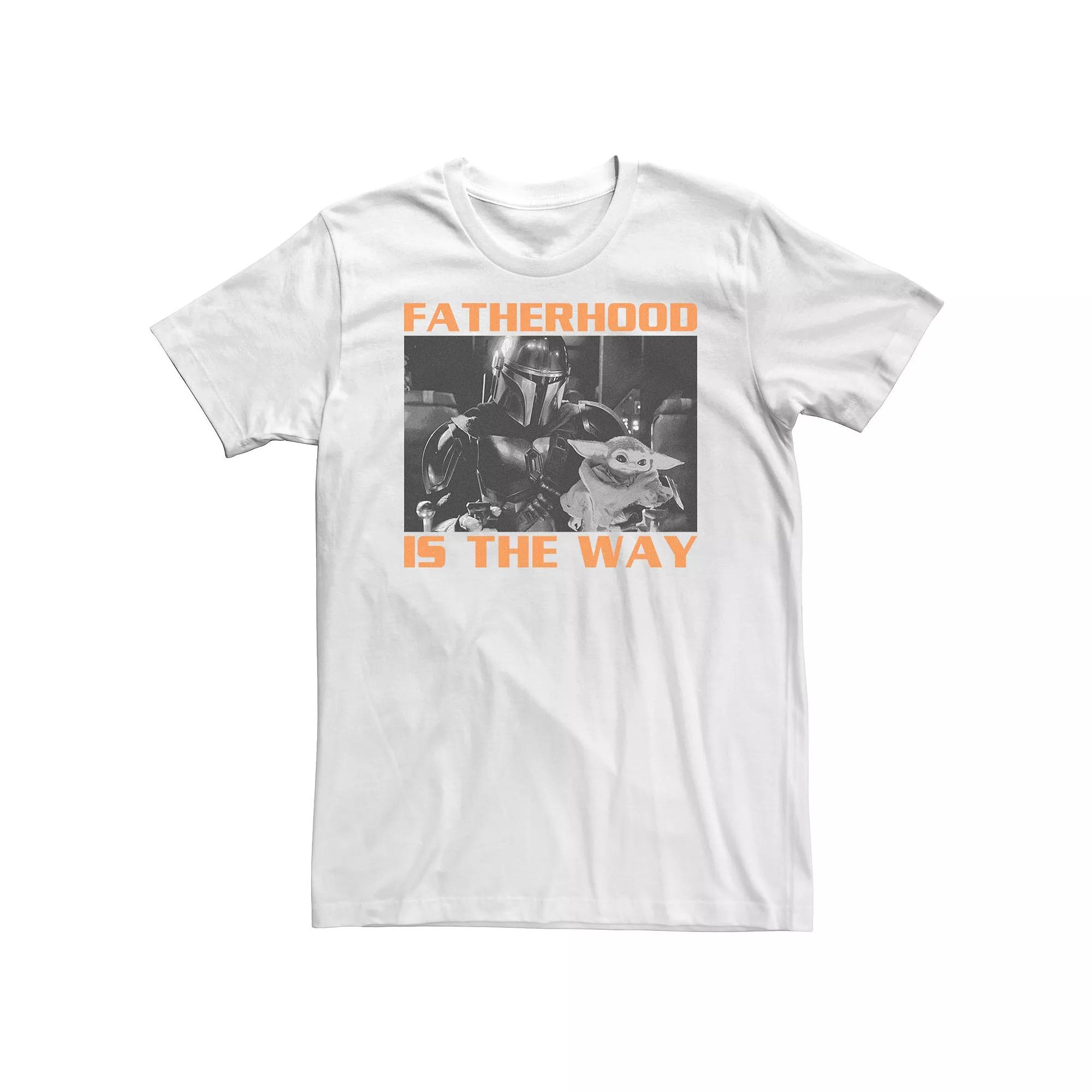 Big & Tall Star Wars: The Mandalorian "Fatherhood Is The Way" Portrait Tee, Men's,  Product Image