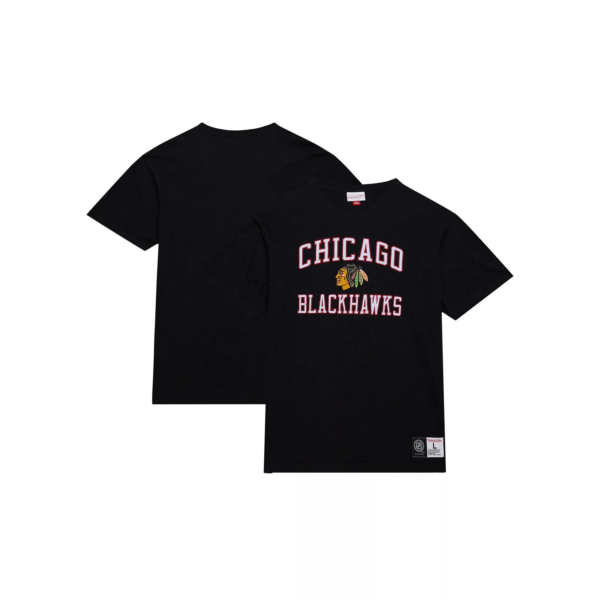 Men's Mitchell & Ness Black Chicago Blackhawks Legendary Slub T-Shirt, Size: Medium Product Image