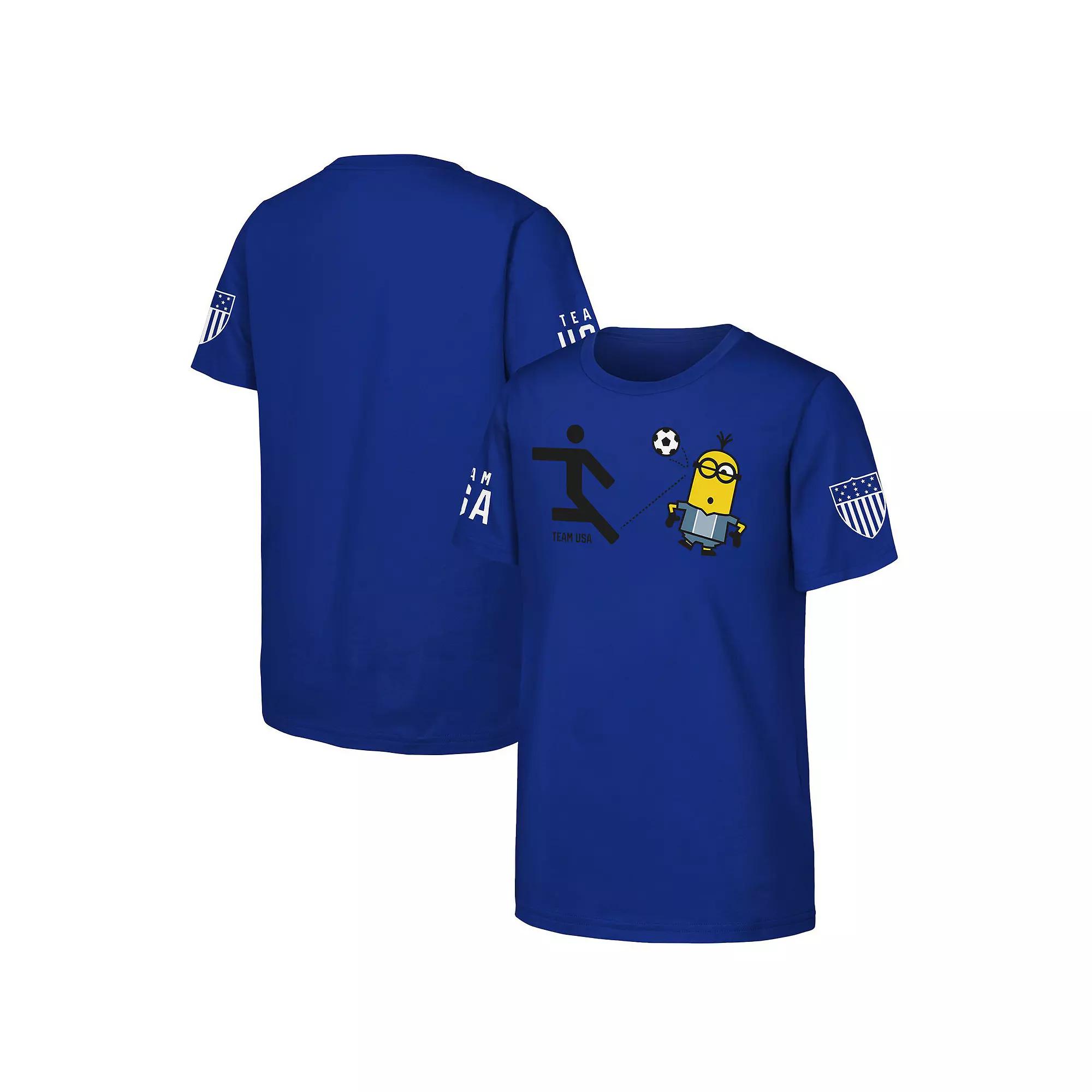 Unisex  Royal Team USA Minions Soccer T-Shirt, Men's, Size: 2XL, Usa Blue Product Image