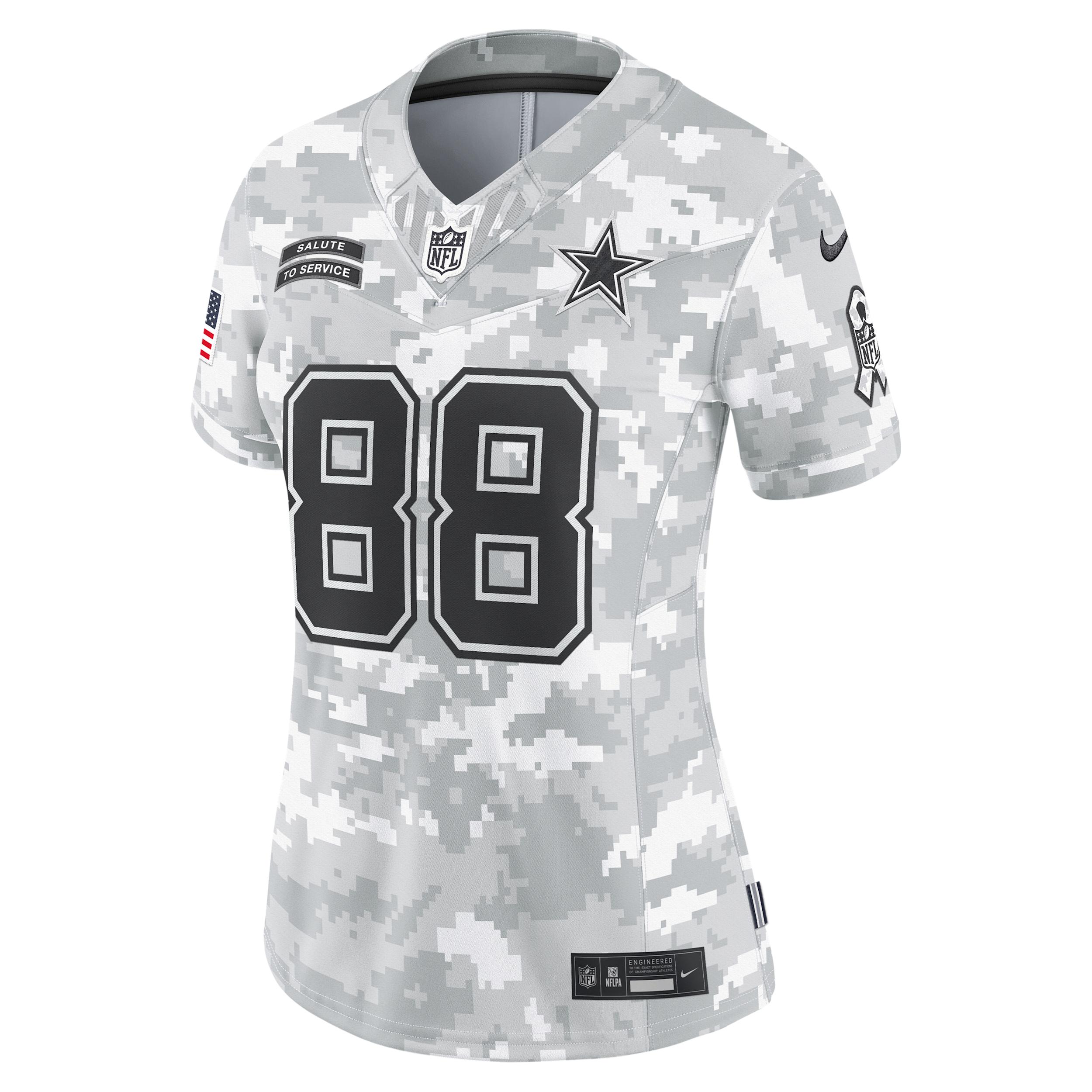 CeeDee Lamb Dallas Cowboys Salute to Service Womenâs Nike Women's Dri-FIT NFL Limited Jersey Product Image