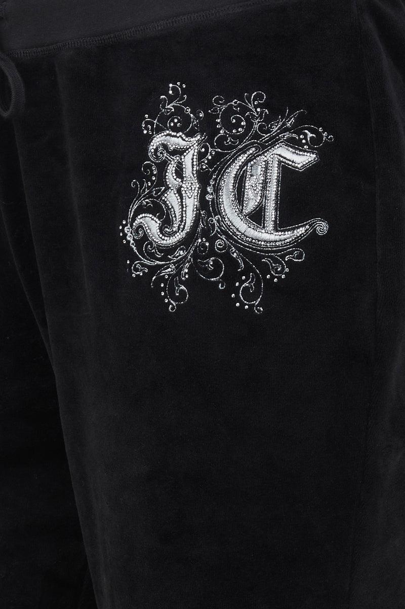 Plus-Size Monogram Heritage Cotton Velour Track Pants Product Image
