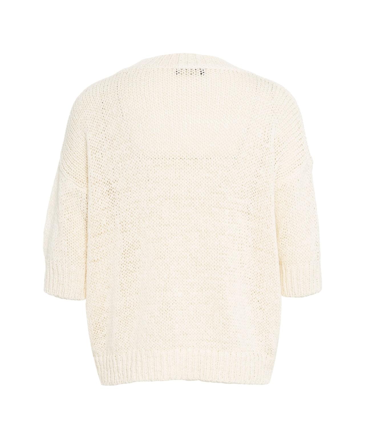 Short sleeve crochet sweater Product Image