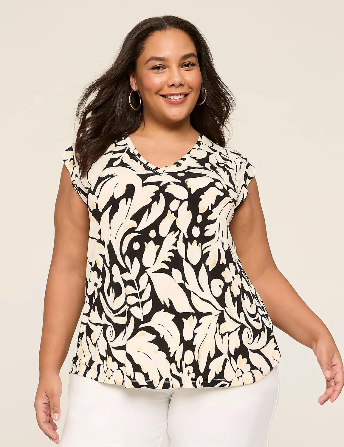 V-Neck Shoulder-Seam Tank Product Image