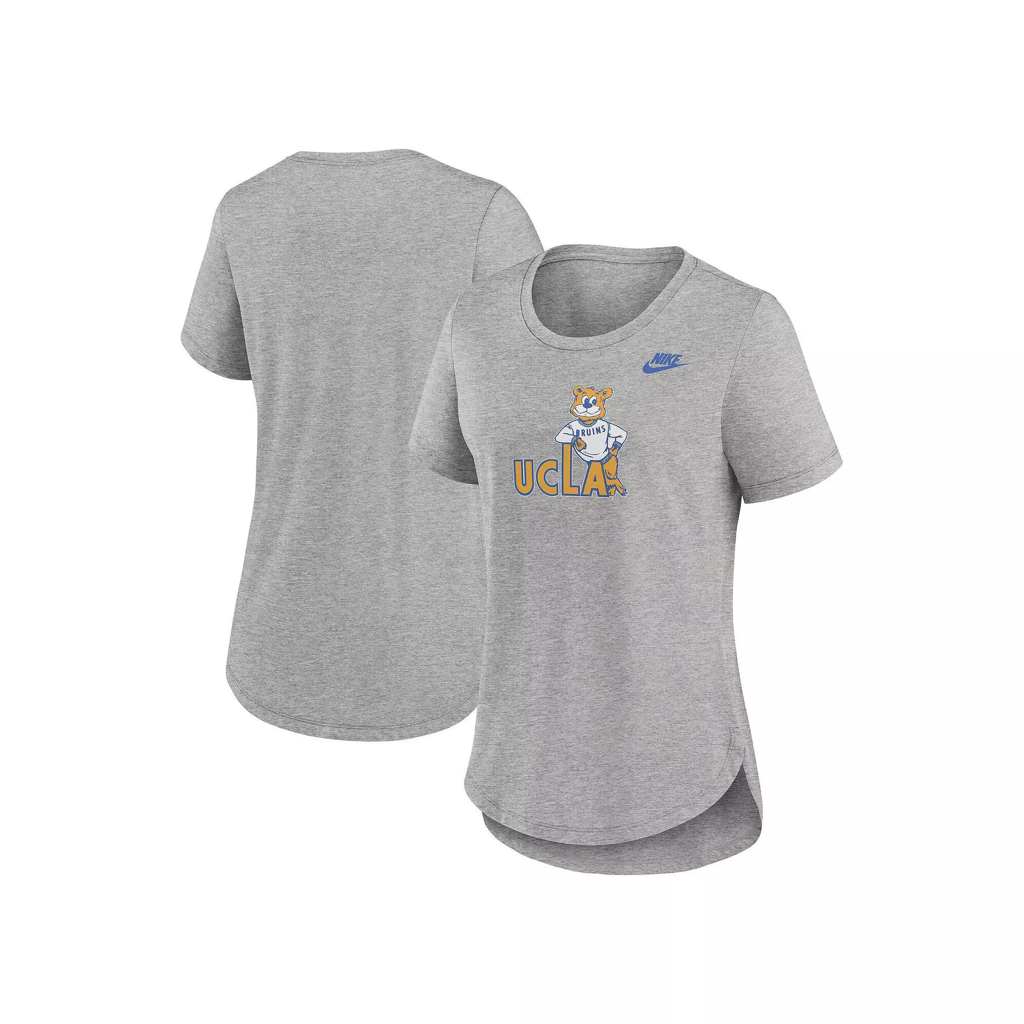 Women's Nike Heather Gray UCLA Bruins Legacy Tri-Blend T-Shirt, Size: Small, Grey Product Image