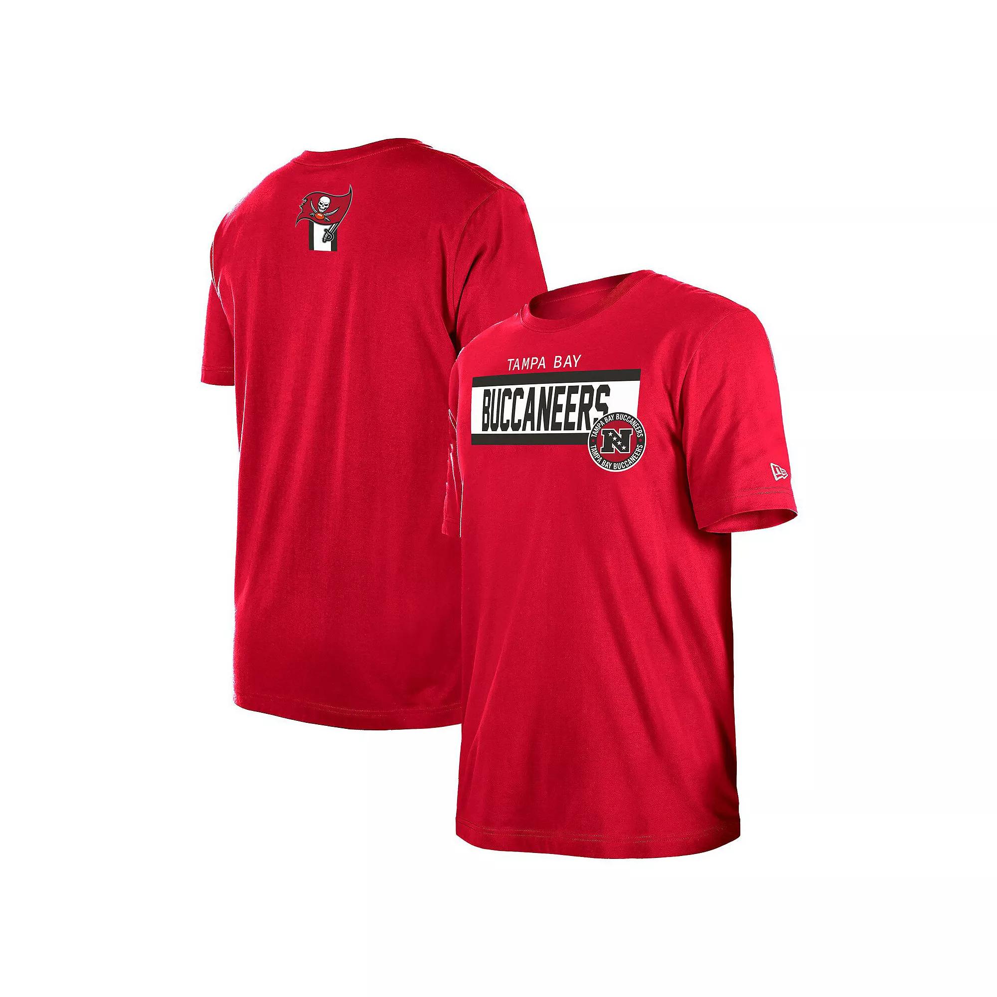 Men's New Era Red Tampa Bay Buccaneers 3rd Down Domestic T-Shirt,  Product Image