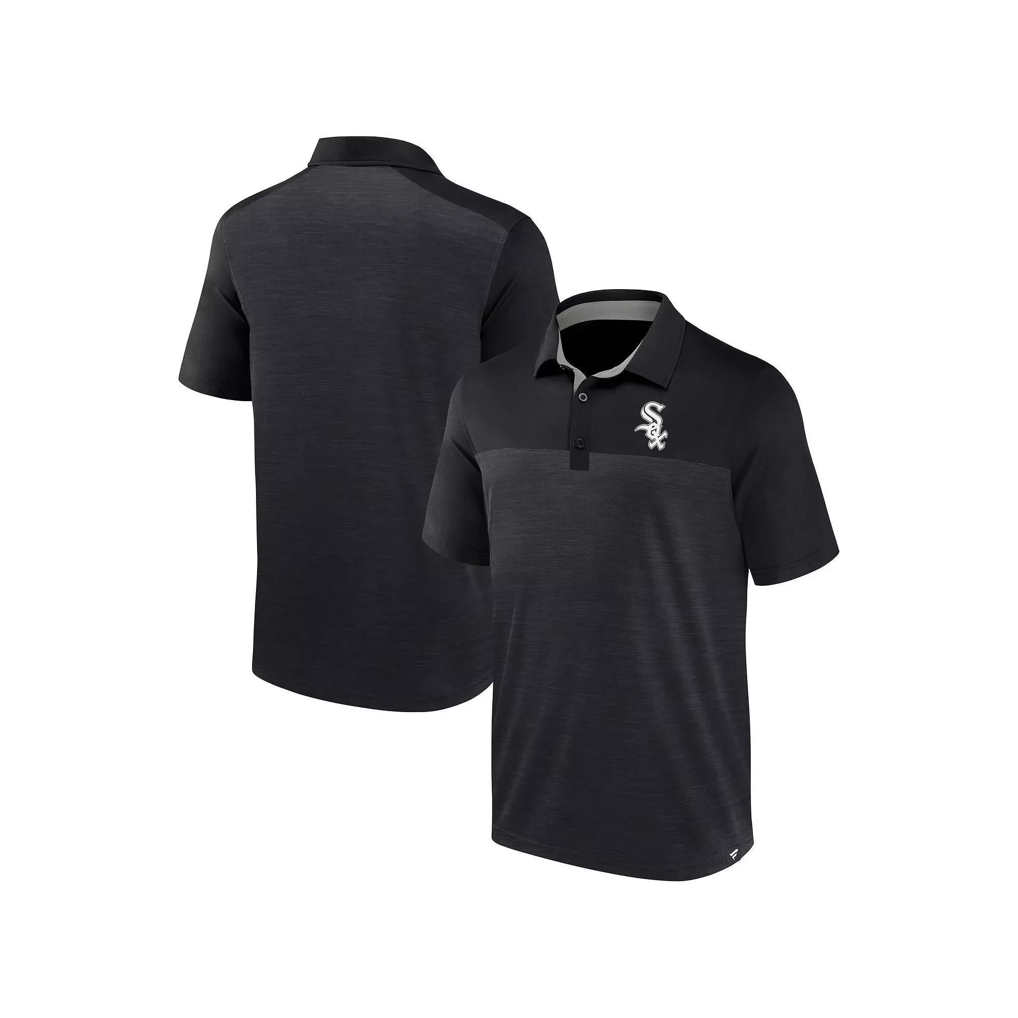 Men's Fanatics Charcoal Chicago White Sox Base Thief Polo,  Product Image