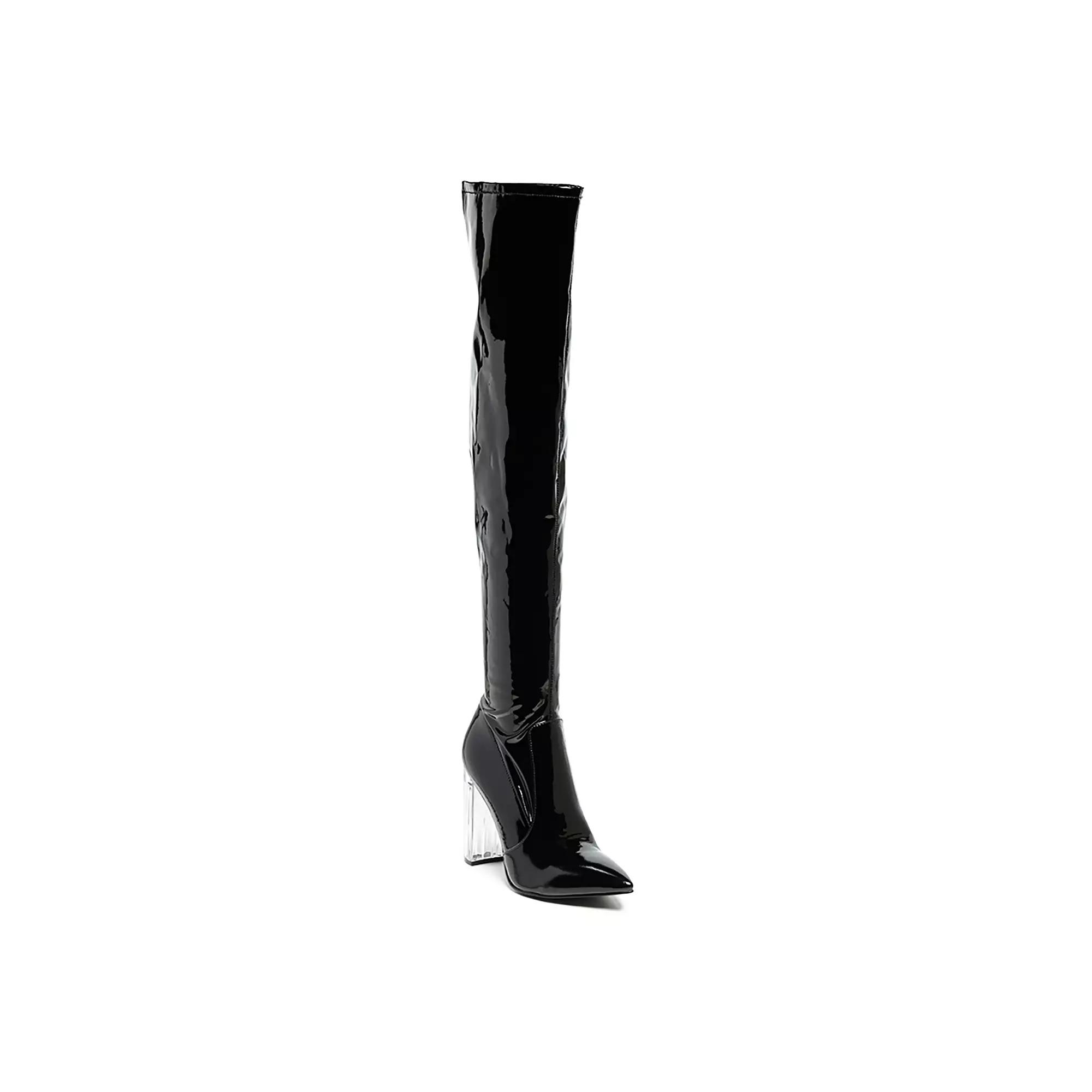London Rag Noire Women's Thigh High Boots,  Product Image