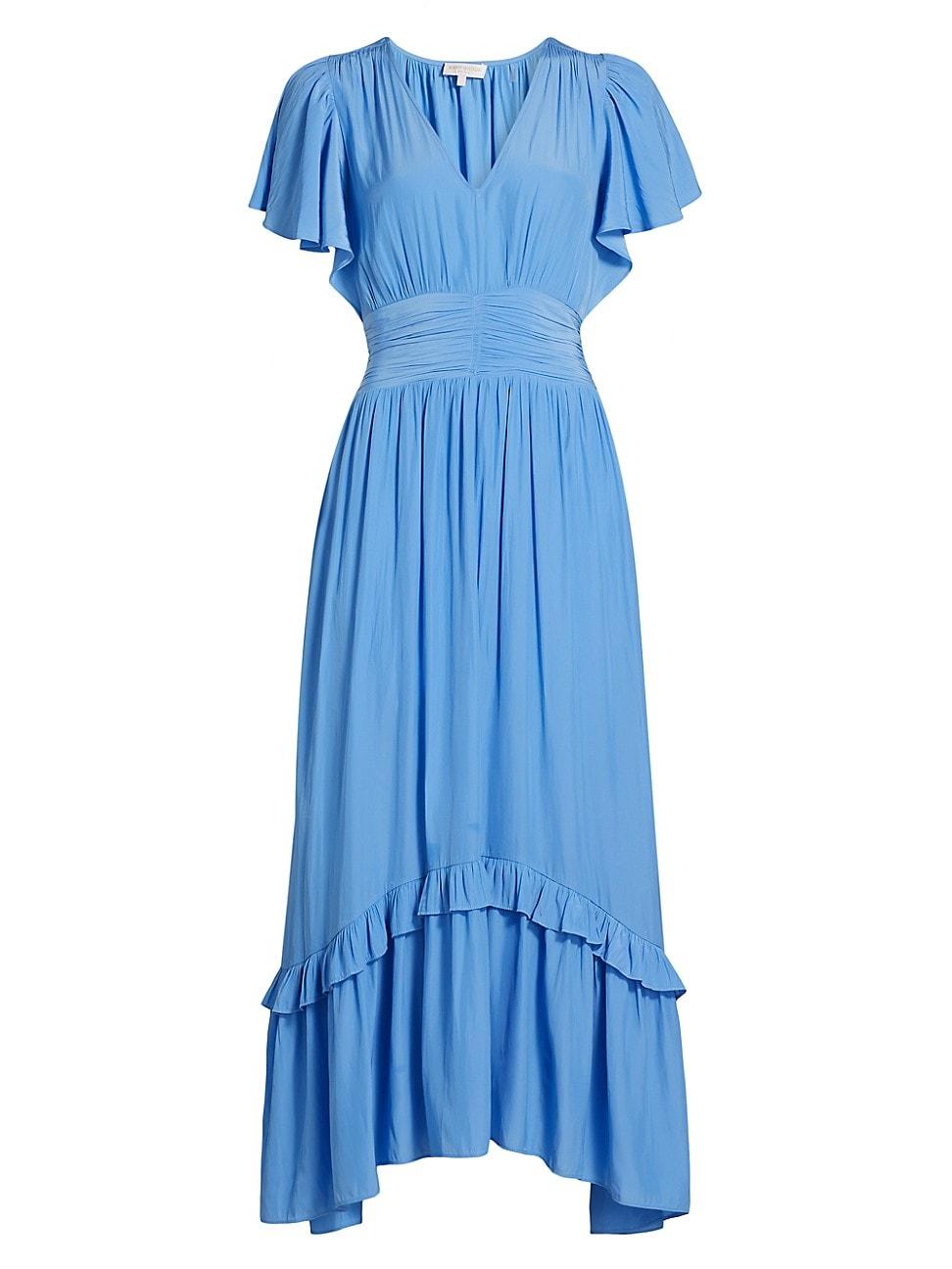 Womens Joanie Ruffle-Trim Maxi Dress Product Image