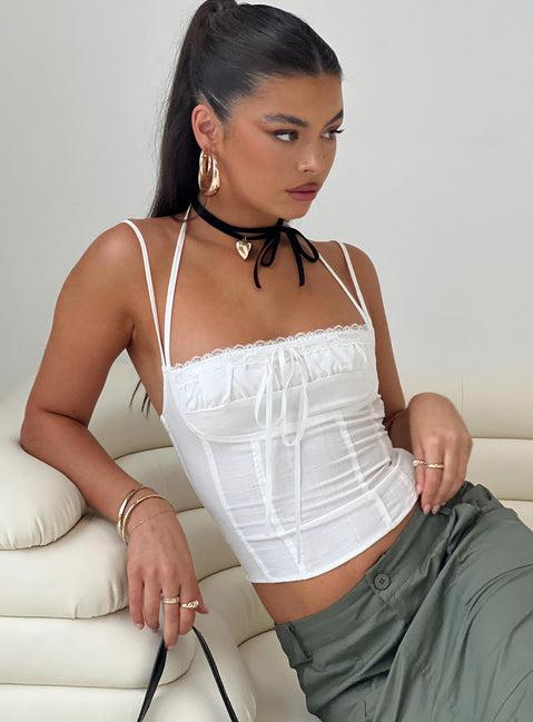 Trynia Top White Product Image
