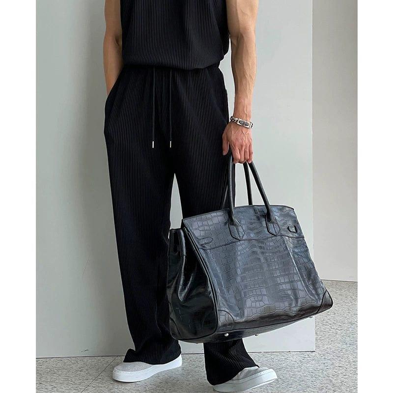 RT No. 11931 PLEATED SLEEVELESS SHIRT & WIDE DRAWSTRING PANTS Product Image