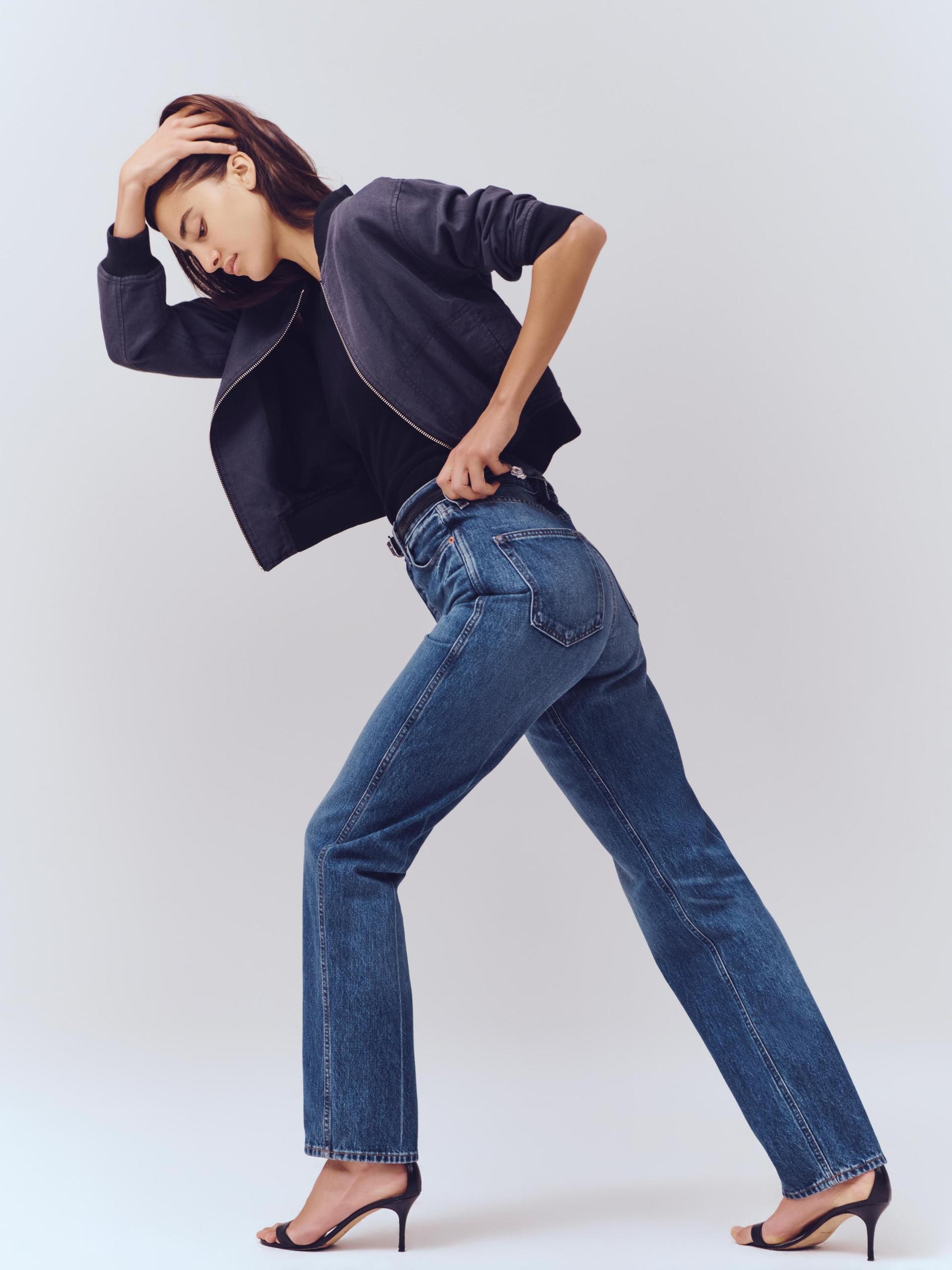 Carla High Rise Straight Jean Product Image