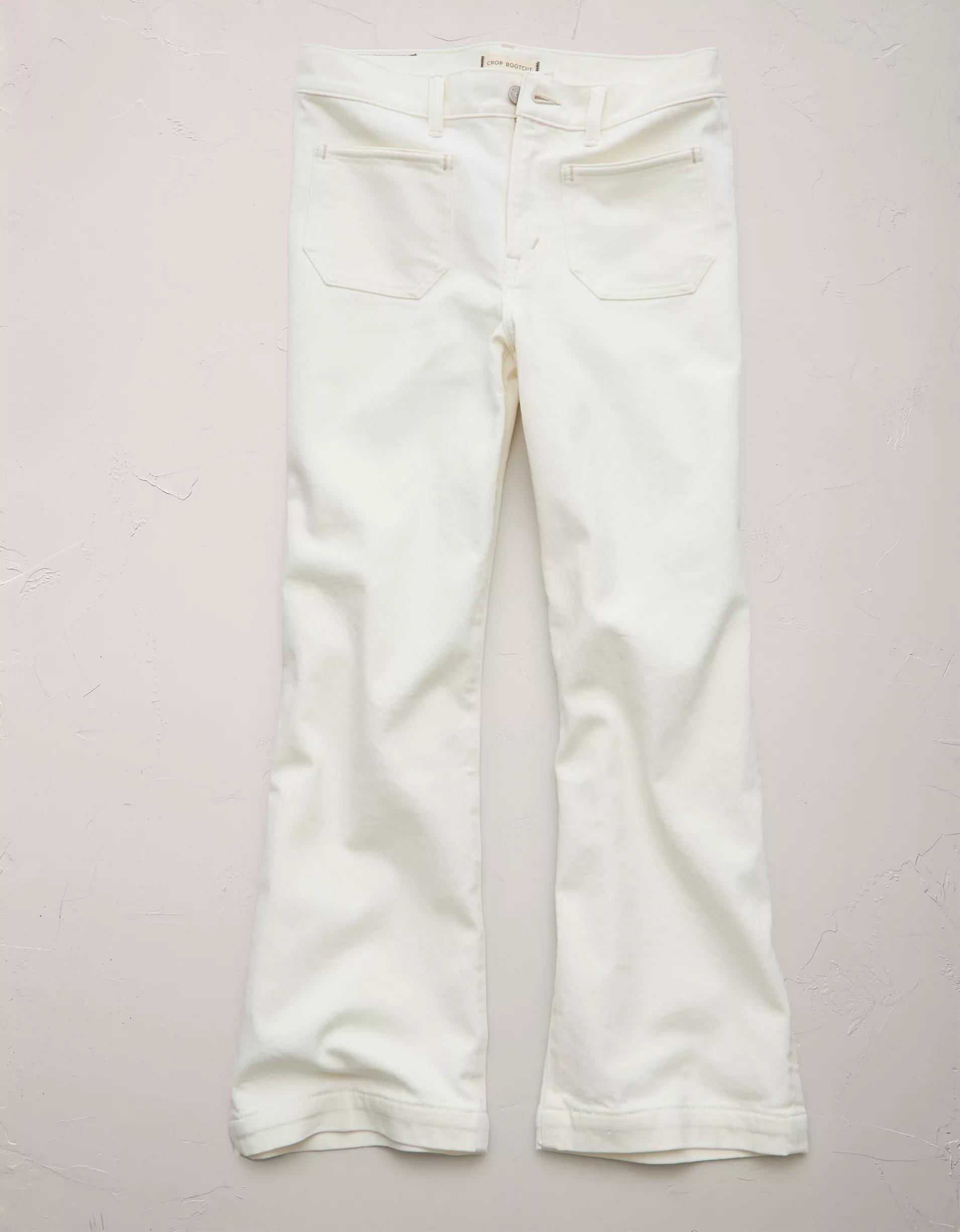 AE77 Premium Bootcut Crop Jean Product Image