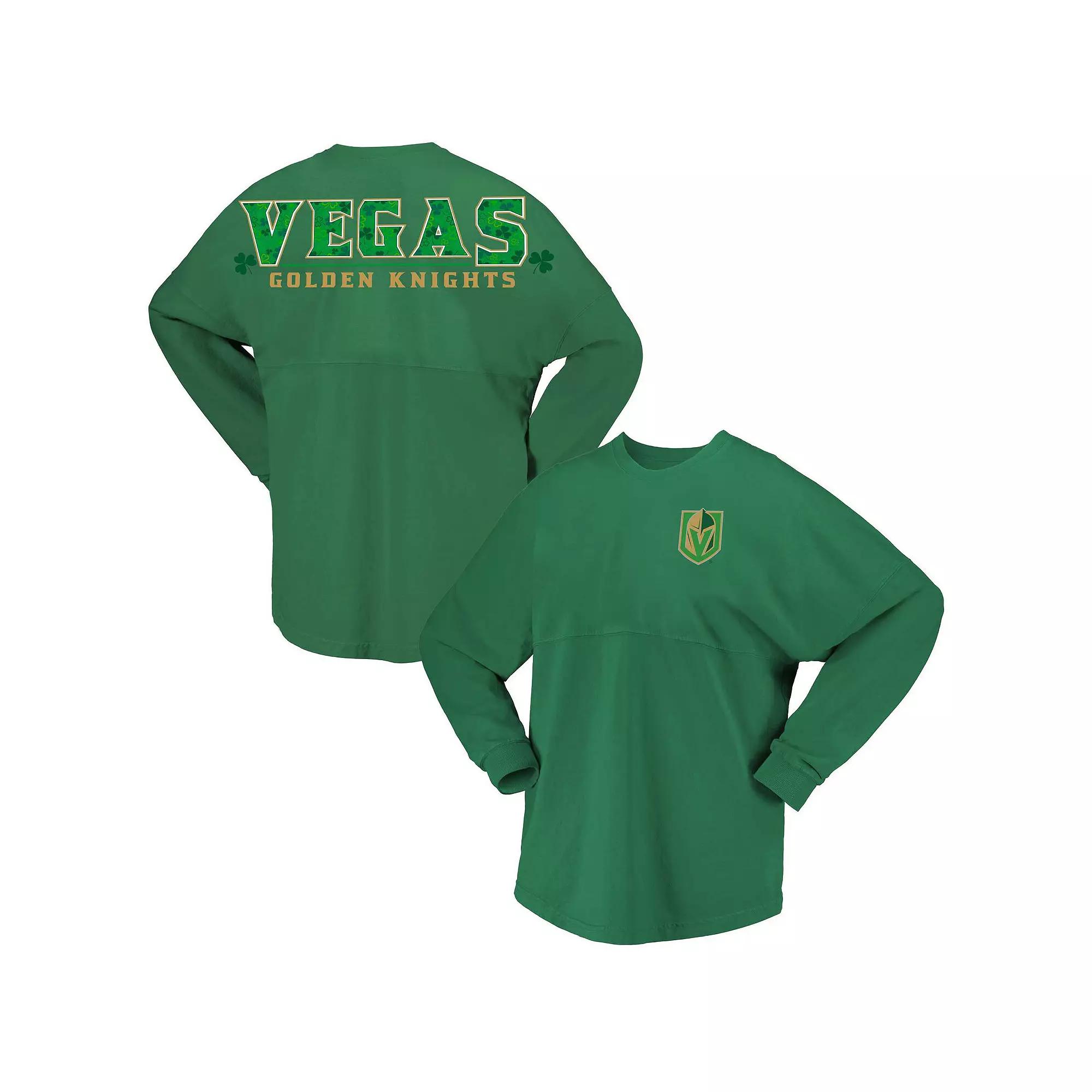 Women's Fanatics Branded Kelly Green Vegas Golden Knights St. Patrick's Day Spirit Jersey T-Shirt, Size: Medium, Lvk Green Product Image