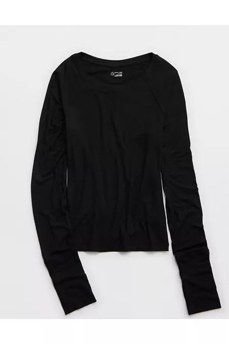 OFFLINE By Aerie Thumbs Up Fitted Ribbed T-Shirt Women's Product Image