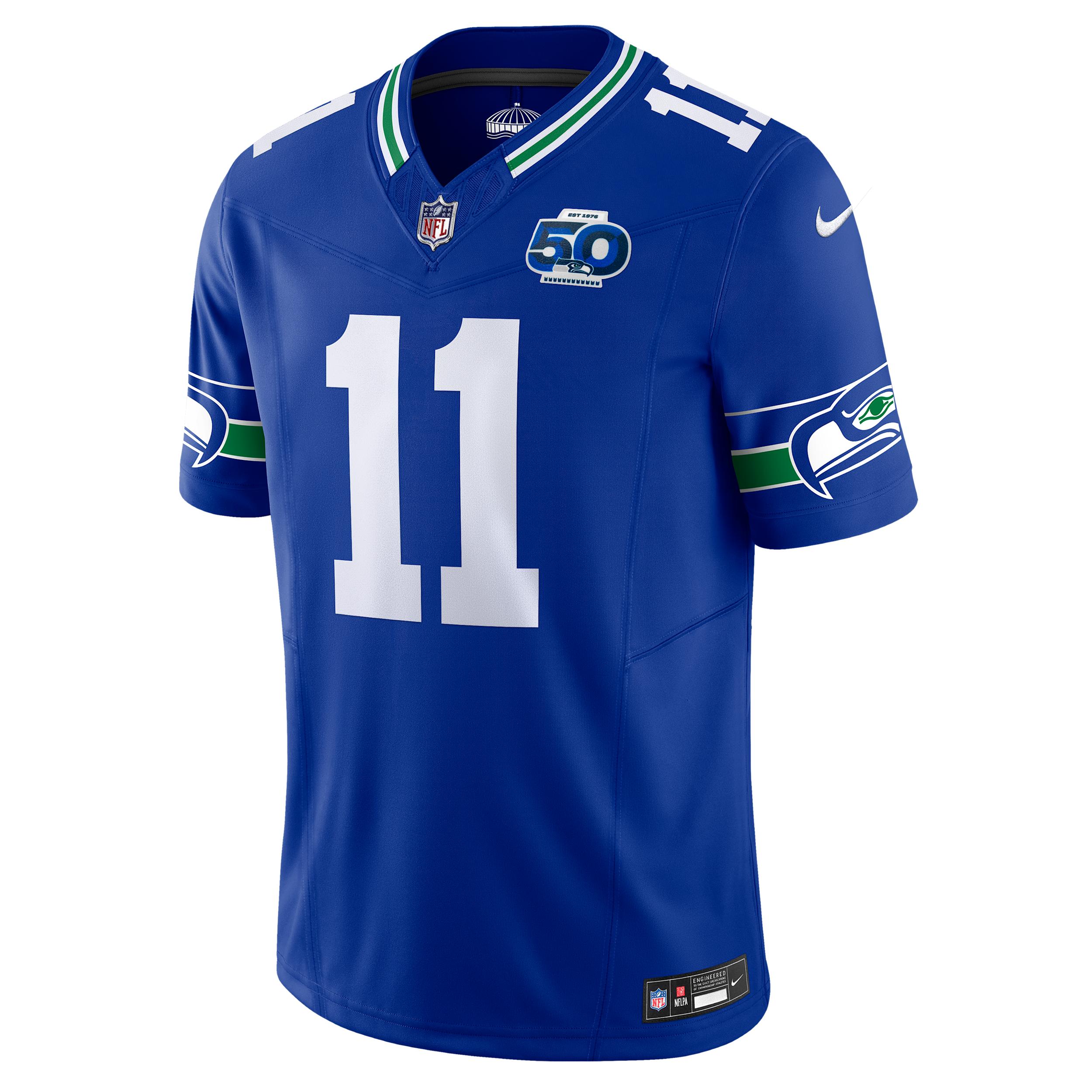 Jaxon Smith-Njigba Seattle Seahawks 50th Anniversary Men's Nike Dri-FIT NFL Limited Jersey Product Image