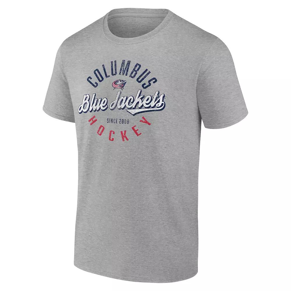 Men's Fanatics Columbus Blue Jackets Hockey Emblem Heritage Graphic Tee,  Product Image