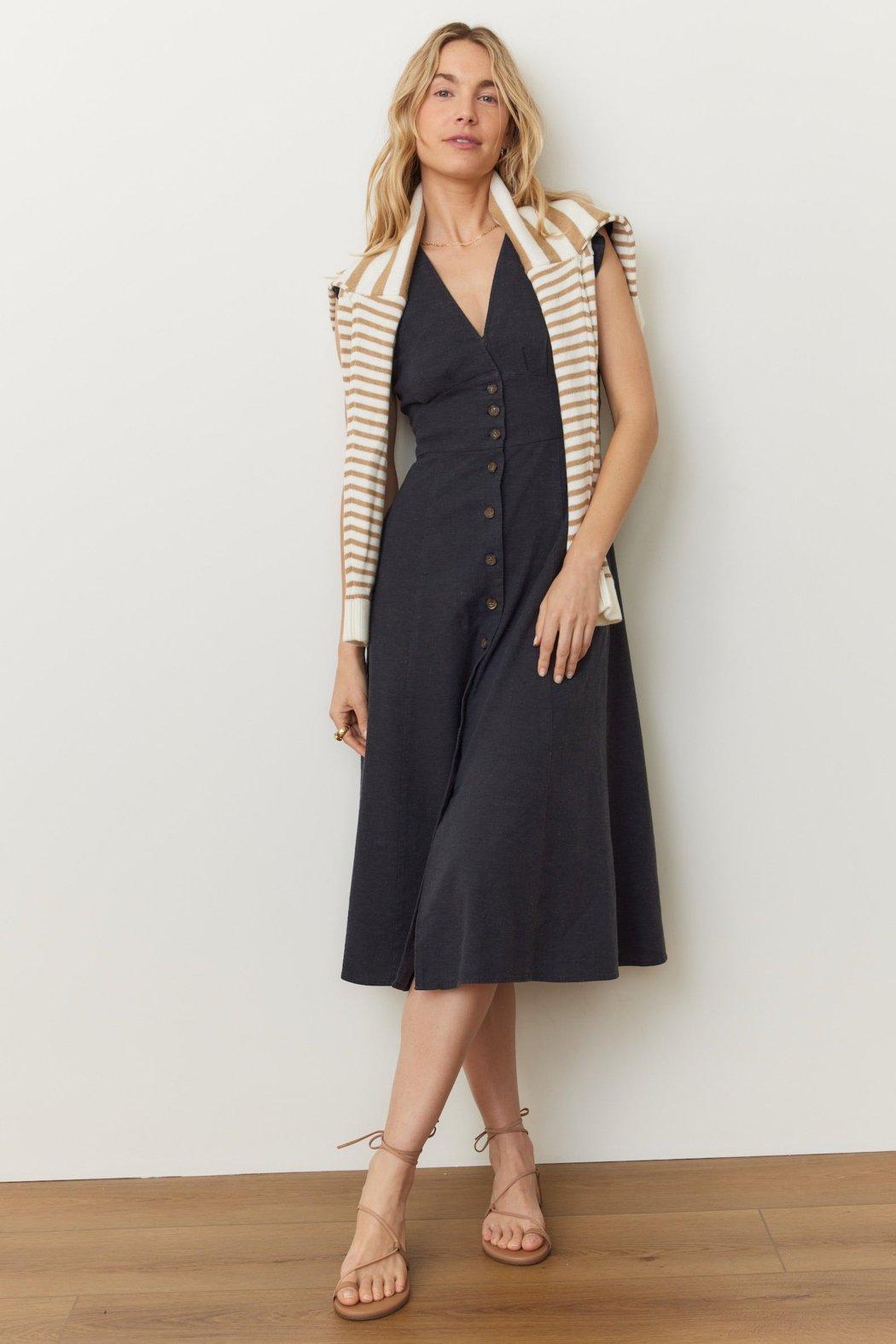 Camila Midi Dress - BLACK Product Image