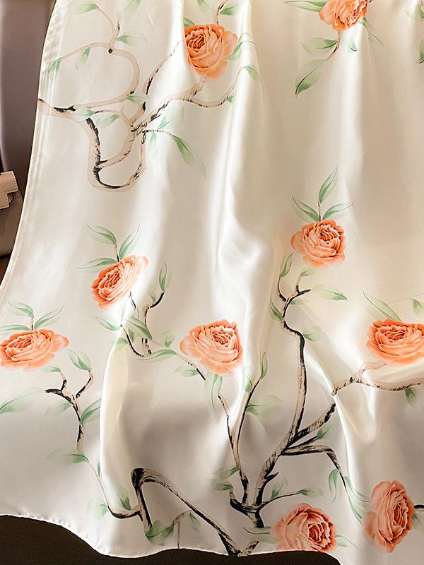 Sun-Protection Floral Printed Shawl&Scarf Product Image