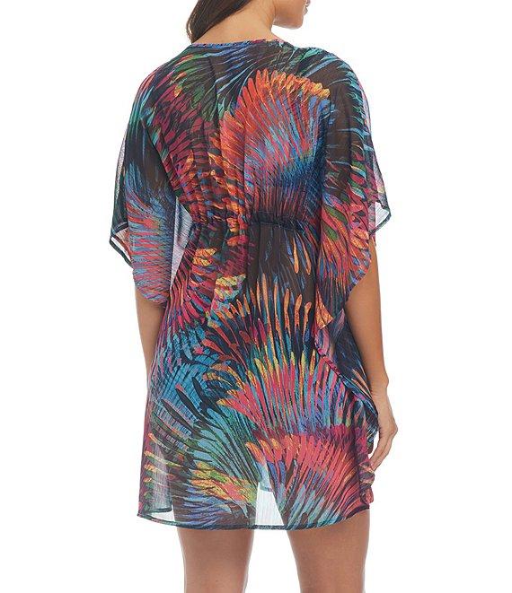Bleu Rod Beattie Wild Thing V-Neck Caftan Swim Cover-Up Product Image