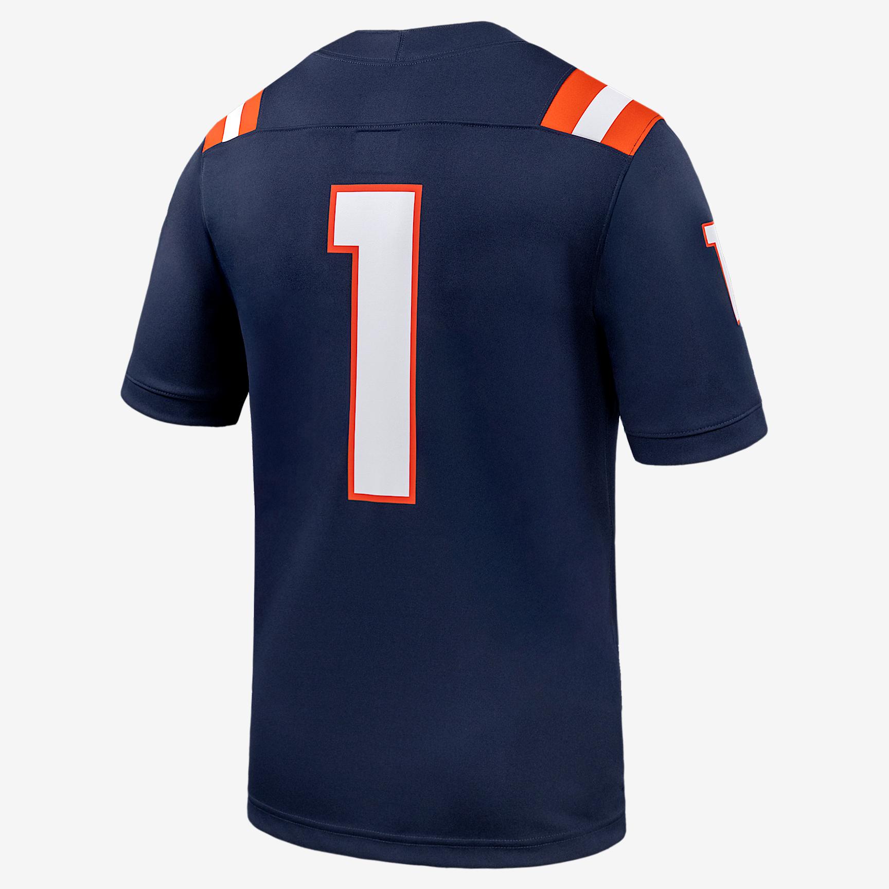 Illinois Nike Mens College Football Replica Jersey | P31811I372-NVY Product Image