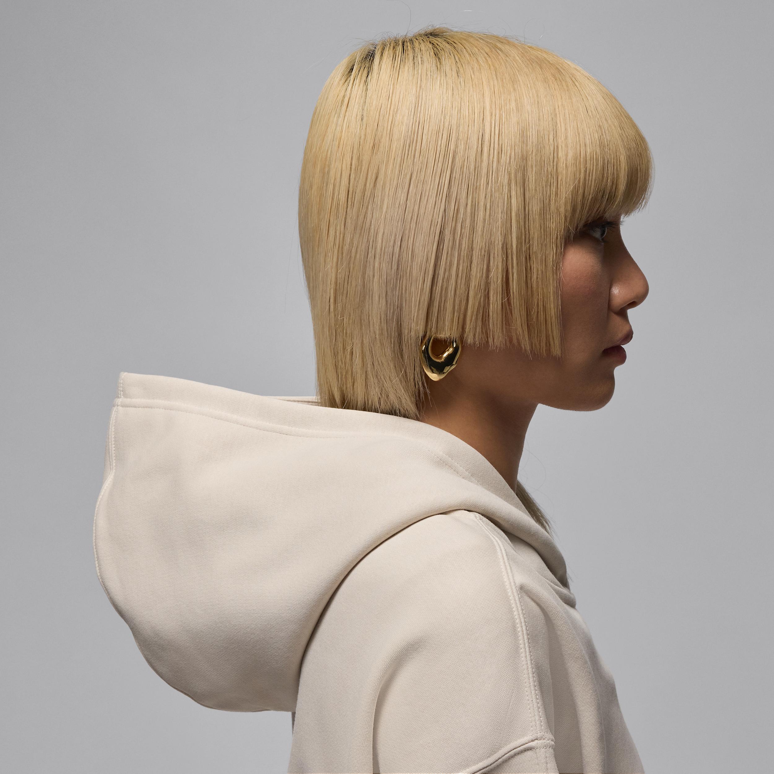 Womens Jordan Brooklyn Fleece Cropped Full-Zip Hoodie | IH3351-104 Product Image