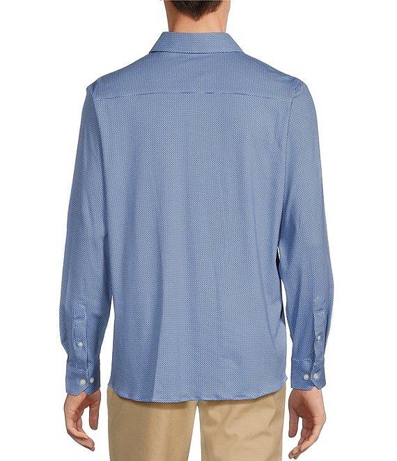 Hart Schaffner Marx State Street Essentials Albini 4FLEX Long Sleeves Mini Tile Spread Collar Coat Front Shirt Product Image