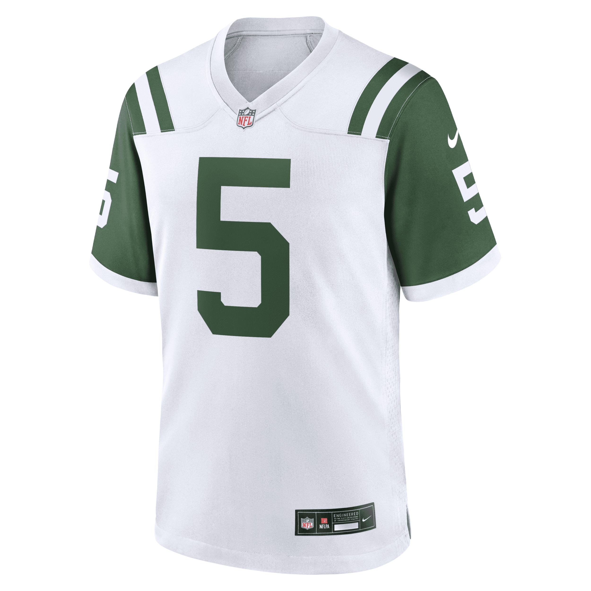 Garrett Wilson New York Jets Nike Mens NFL Game Football Jersey | 67NM0AAK72F-GTF Product Image