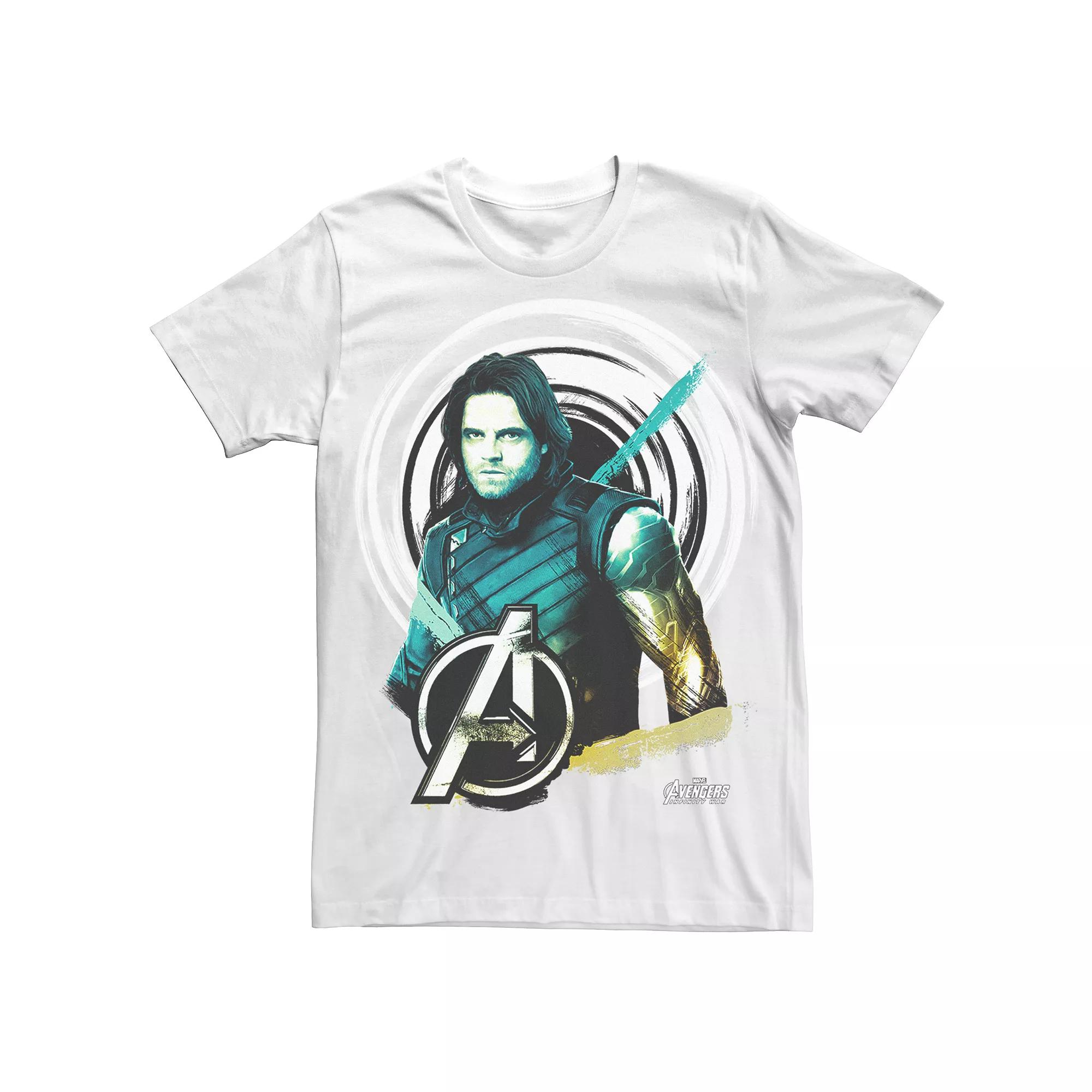 Men's Avengers Infinity War Bucky Tee, Size: XL, White Product Image