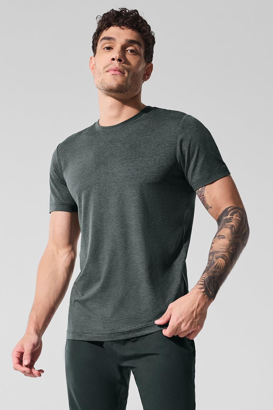 Conquer Reform Crewneck Short Sleeve - Charcoal Green Heather Product Image