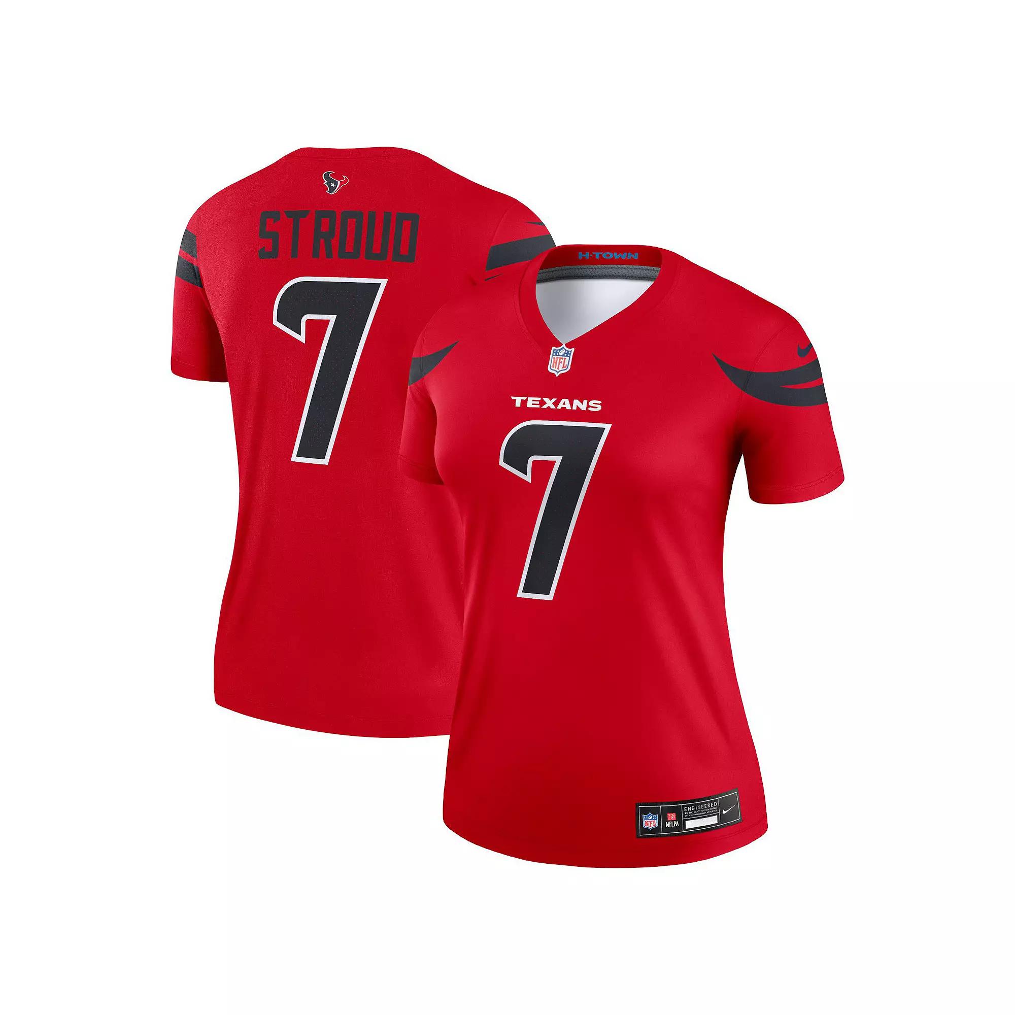 Women's Nike C.J. Stroud Red Houston Texans Alternate Legend Player Performance Top,  Product Image