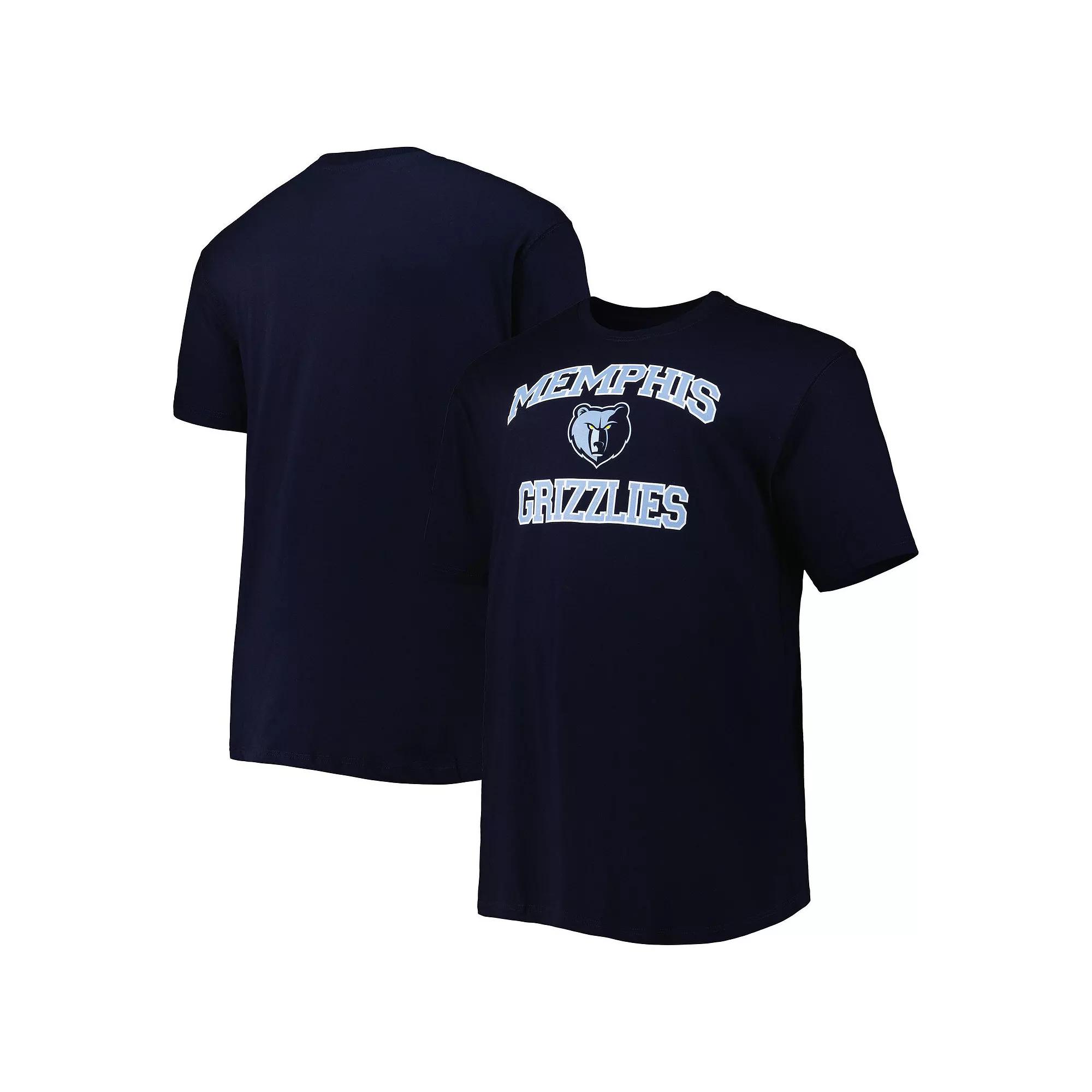 Men's Navy Memphis Grizzlies Big & Tall Heart & Soul T-Shirt,  Product Image