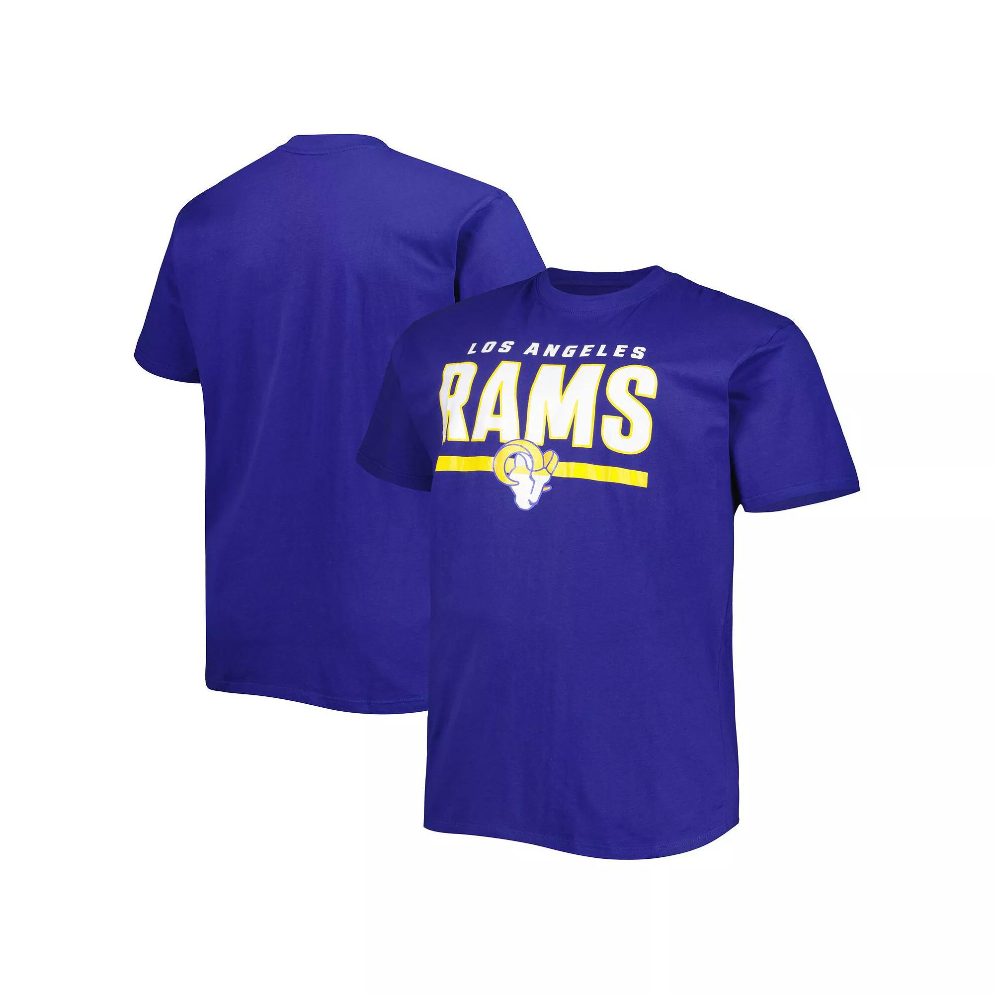 Men's Fanatics Branded Royal Los Angeles Rams Big & Tall Speed & Agility T-Shirt, Size: 2XB, Blue Product Image