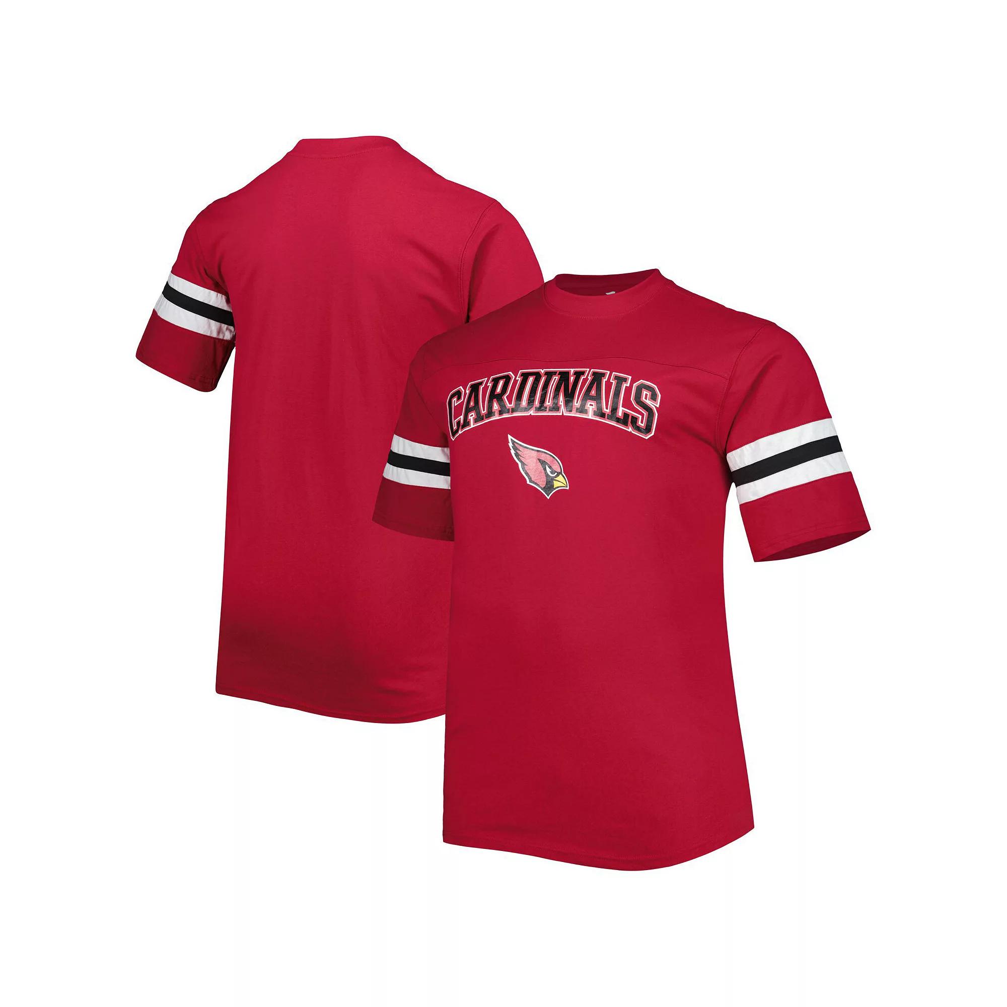 Men's Cardinal Arizona Cardinals Arm Stripe T-Shirt,  Product Image