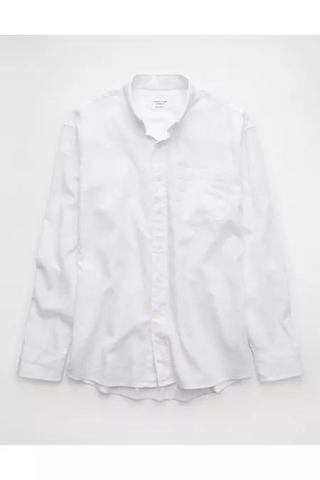 AE Everyday Relaxed Linen-Blend Button-Up Shirt Men's Product Image