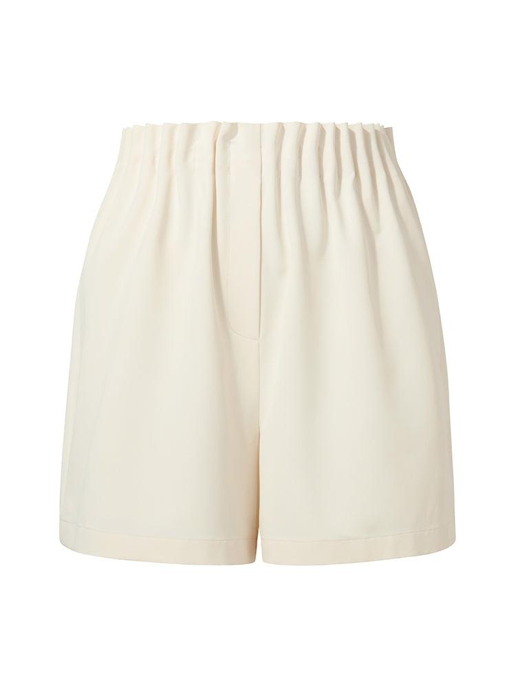 Stretch Elastic Waist A-Line Women Shorts Product Image