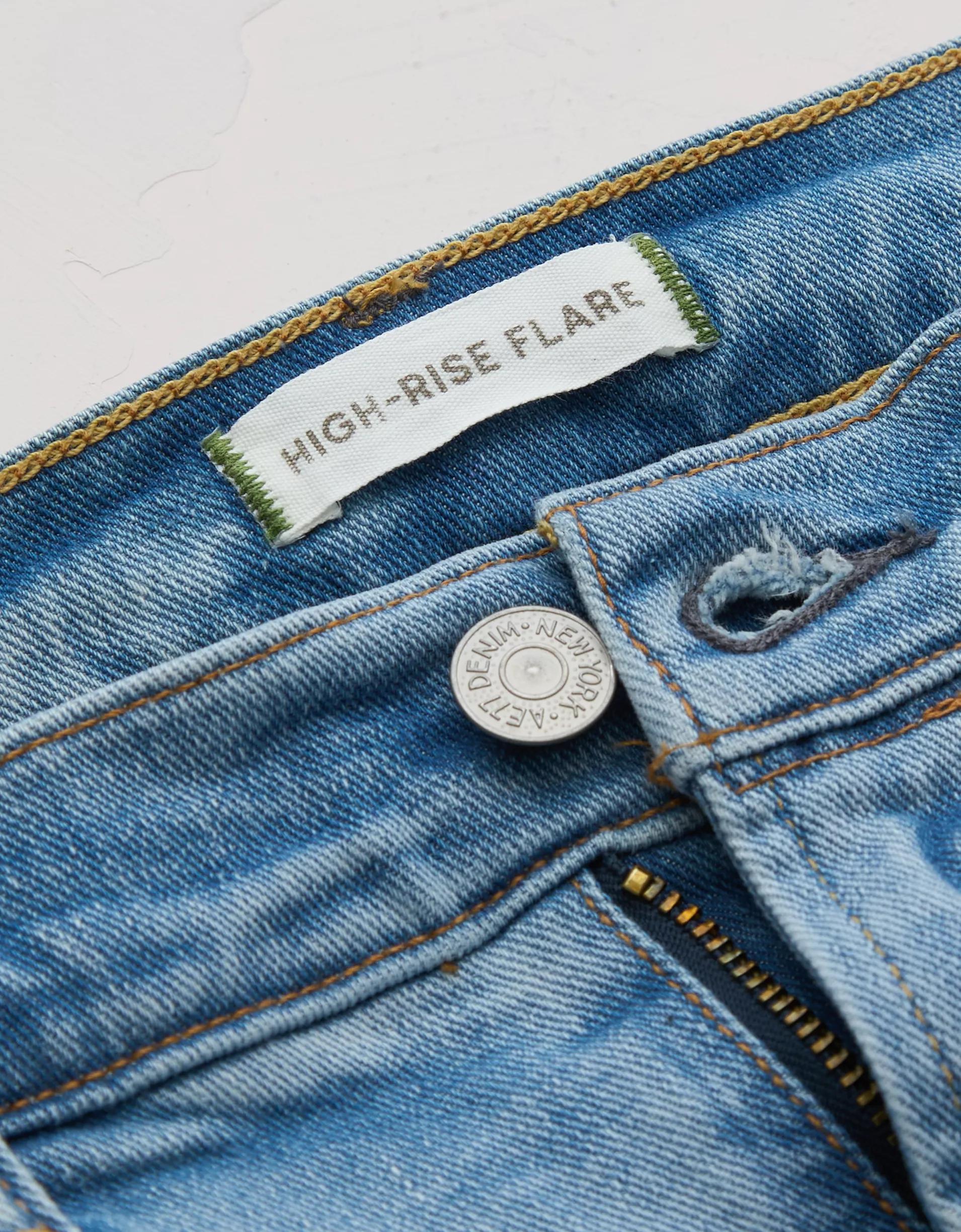 AE77 Premium High-Waisted Flare Jean Product Image