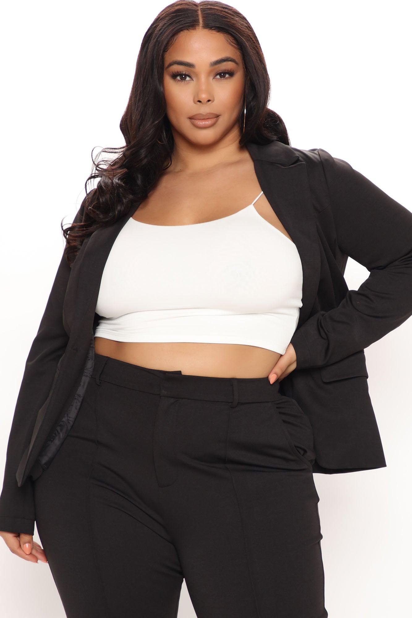 Business Per Usual Blazer Pant Set - Black Product Image