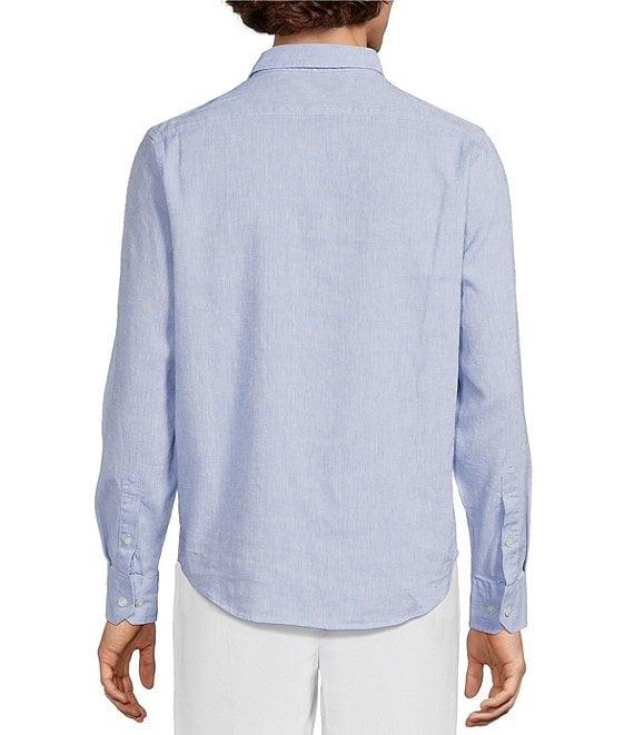 Murano Big & Tall Baird McNutt Linen Classic Fit Solid Long Sleeve Woven Shirt Product Image