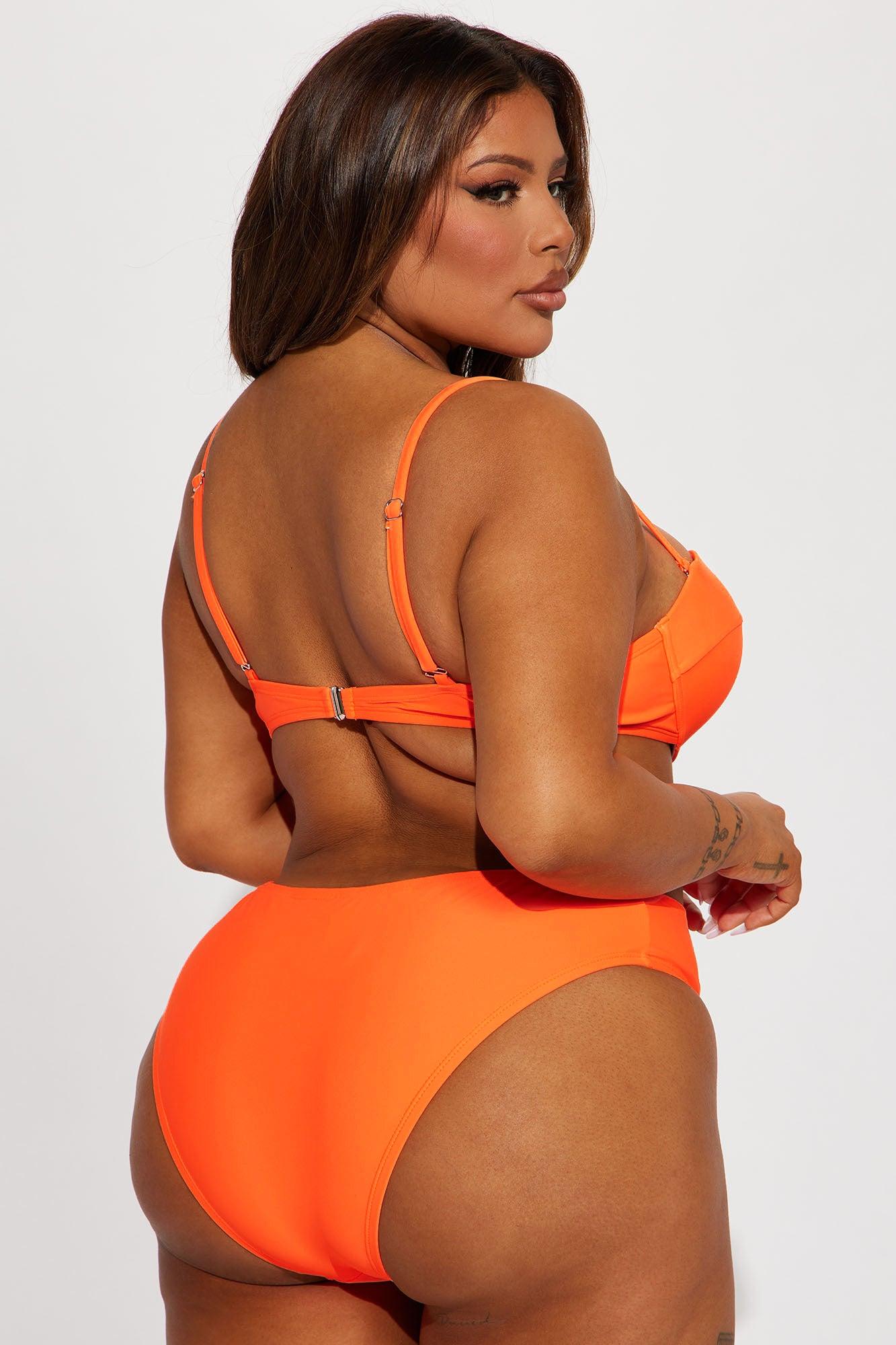 Tyra Cut Out 1 Piece Swimsuit  - Orange Product Image