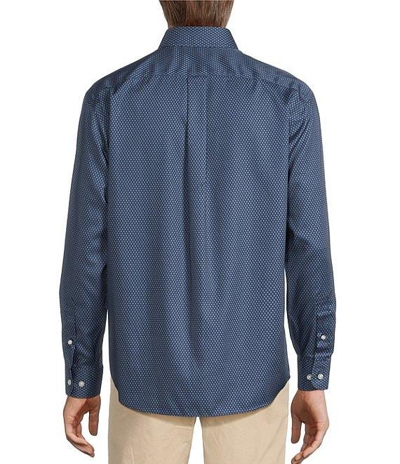 Gold Label Roundtree & Yorke Big & Tall Non-Iron Long Sleeve Diamond Print Sport Shirt Product Image