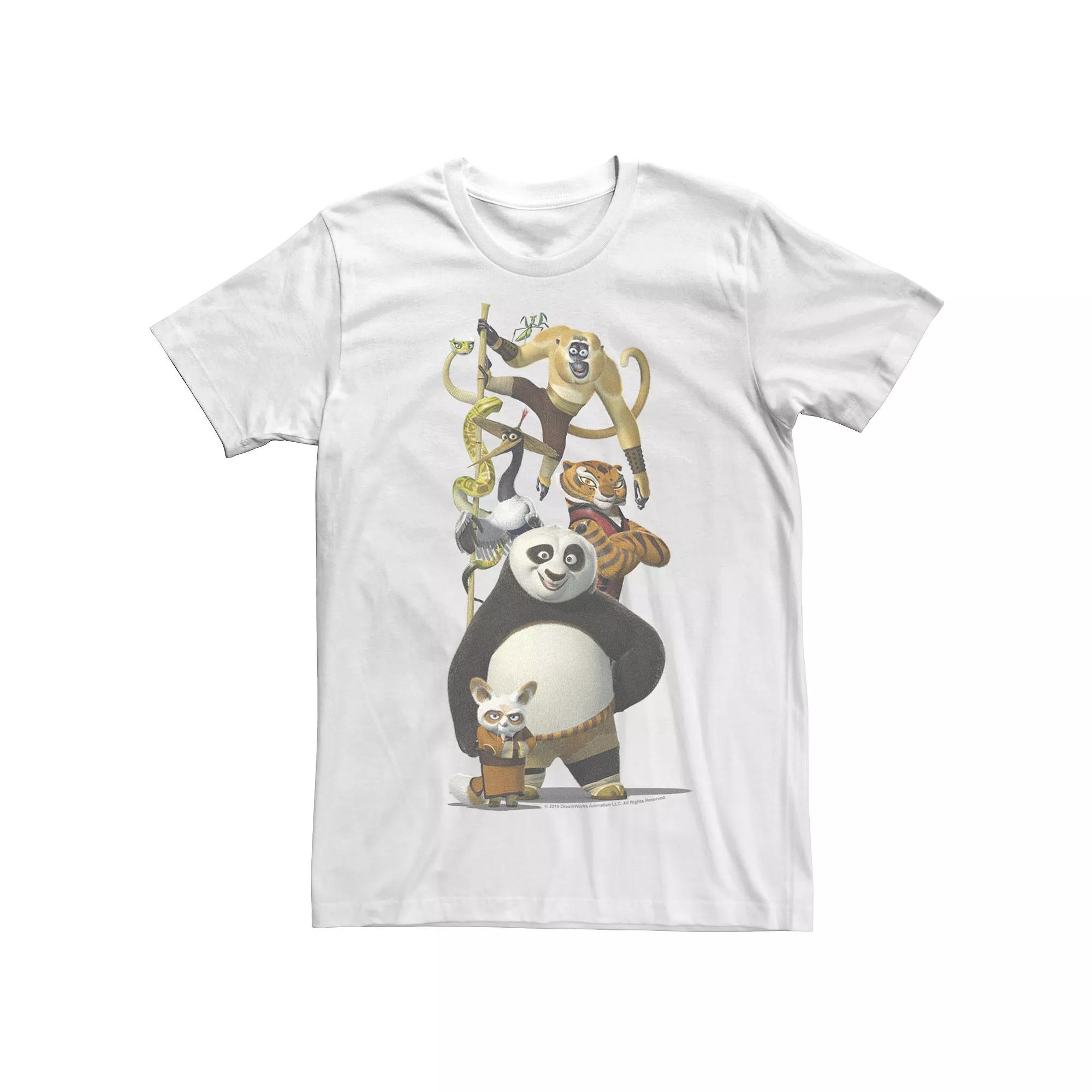 Men's Kung Fu Panda Po And The Furious Five Portrait Graphic Tee,  Product Image