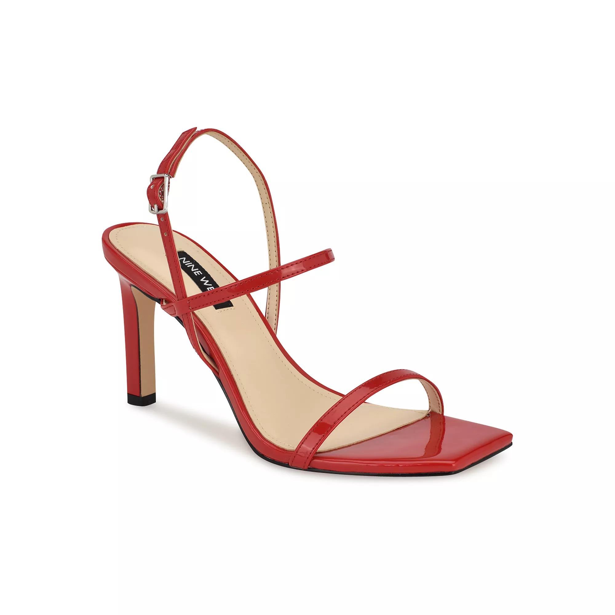 Nine West Olah Women's Heeled Dress Sandals, Size: 10, Red Patent Product Image