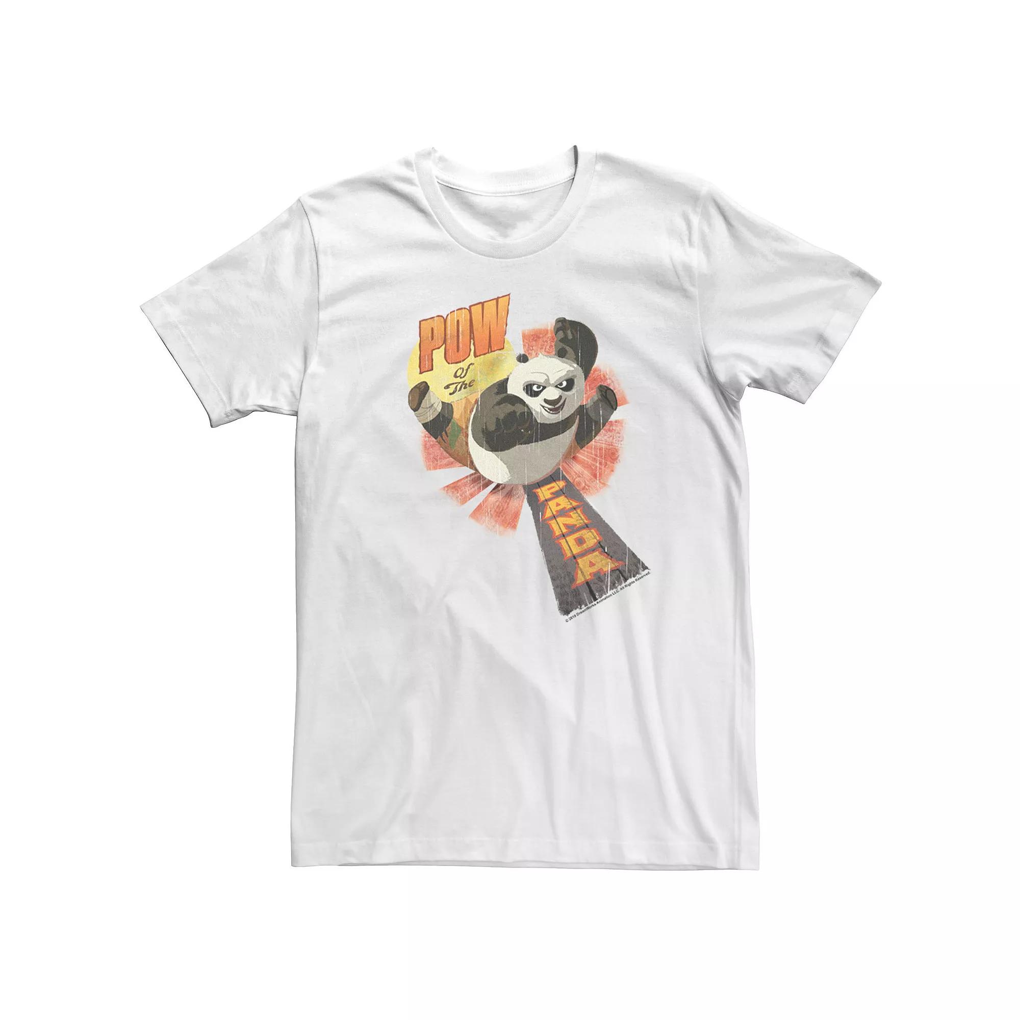 Men's Kung Fu Panda Pow Of The Panda Action Pose Portrait Tee,  Product Image
